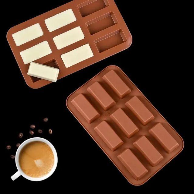 2 Moldes Silicona Chocolate Molde De Silicona Barra Cereal-7
