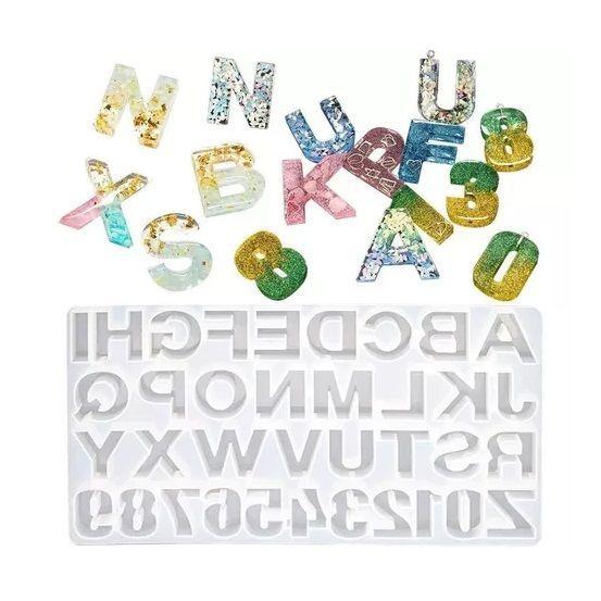 X8 Moldes De Silicona Letras Moldes Silicona Resina 36 Cavid-6