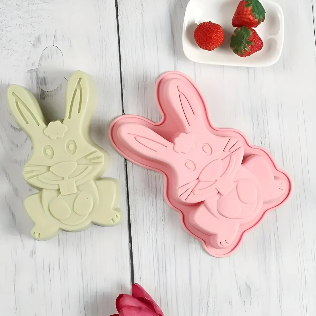 Packx2 Molde Conejo De Pascua Molde Huevo De Pascua Silicona-6