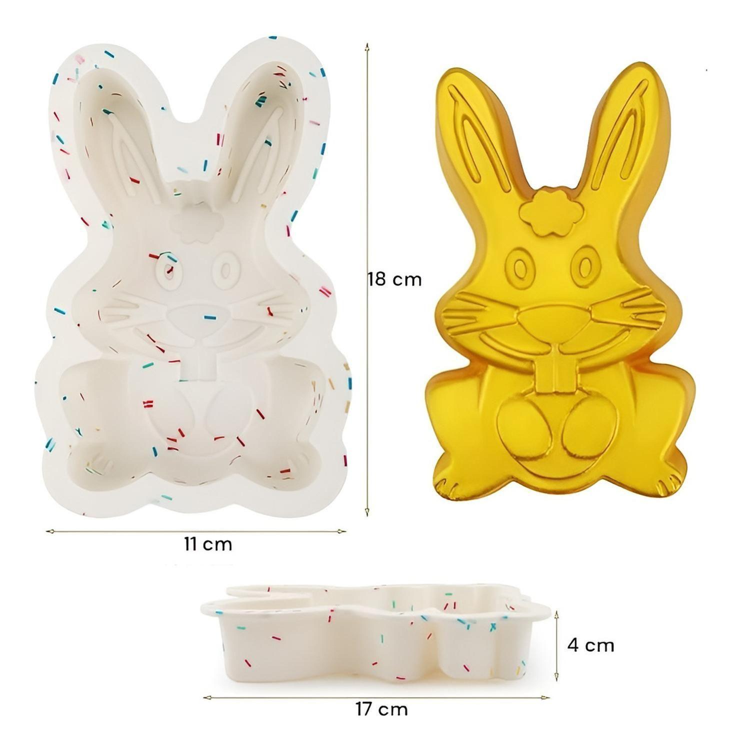 Packx2 Molde Conejo De Pascua Molde Huevo De Pascua Silicona Surtido-1