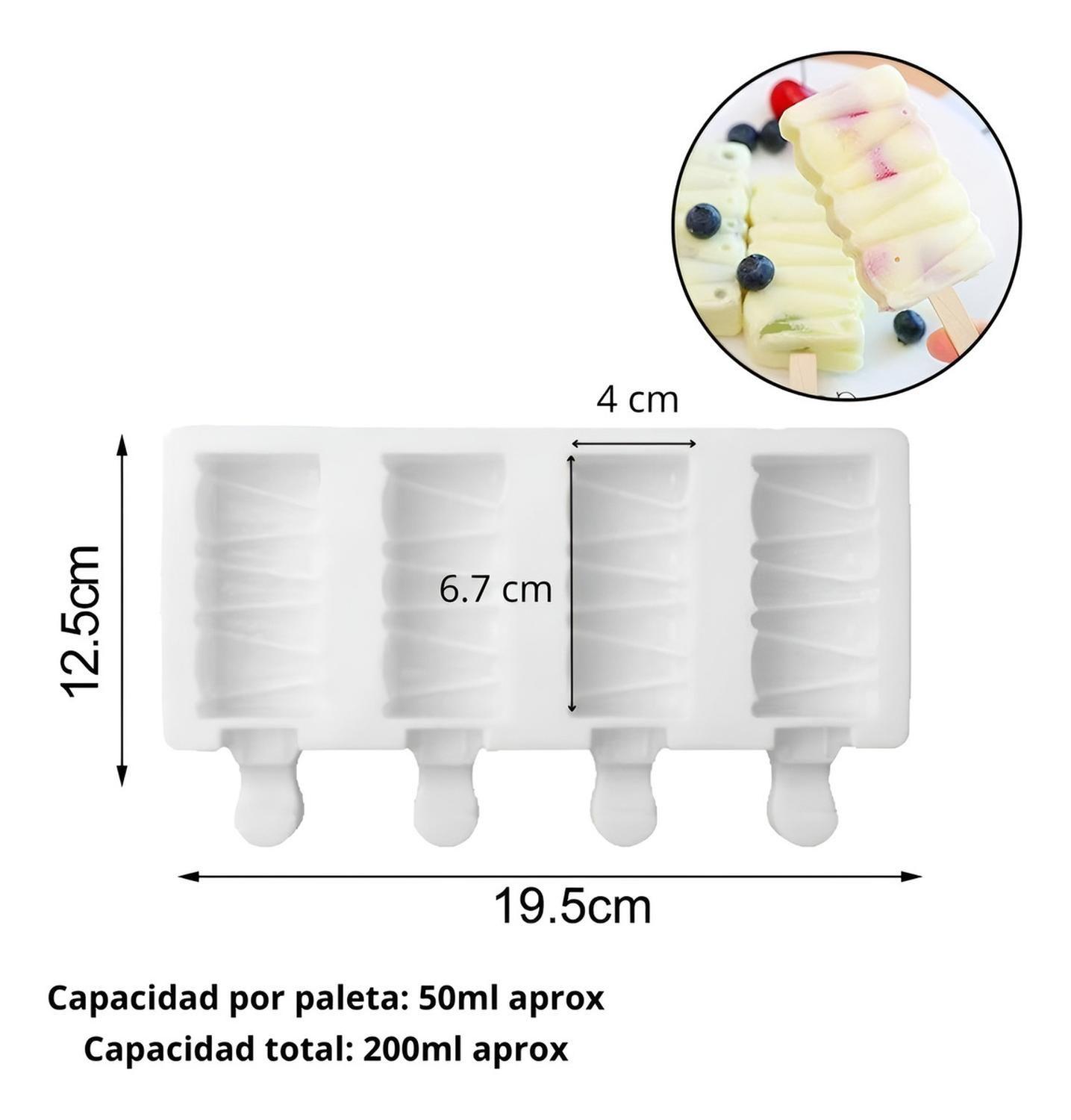 Set X4 Moldes De Silicona Para Helados Molde Helado Pale419 Molde Helado Moldes Para Helados Molde S-2