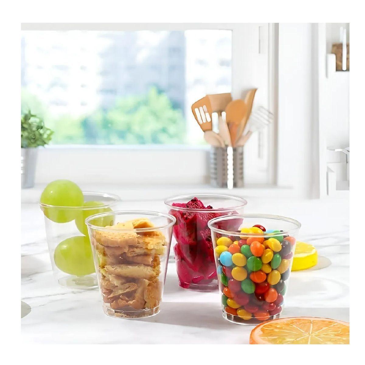100 Vasos Acrilicos Postres Vasos Plasticos Vasos Postre 3oz-4