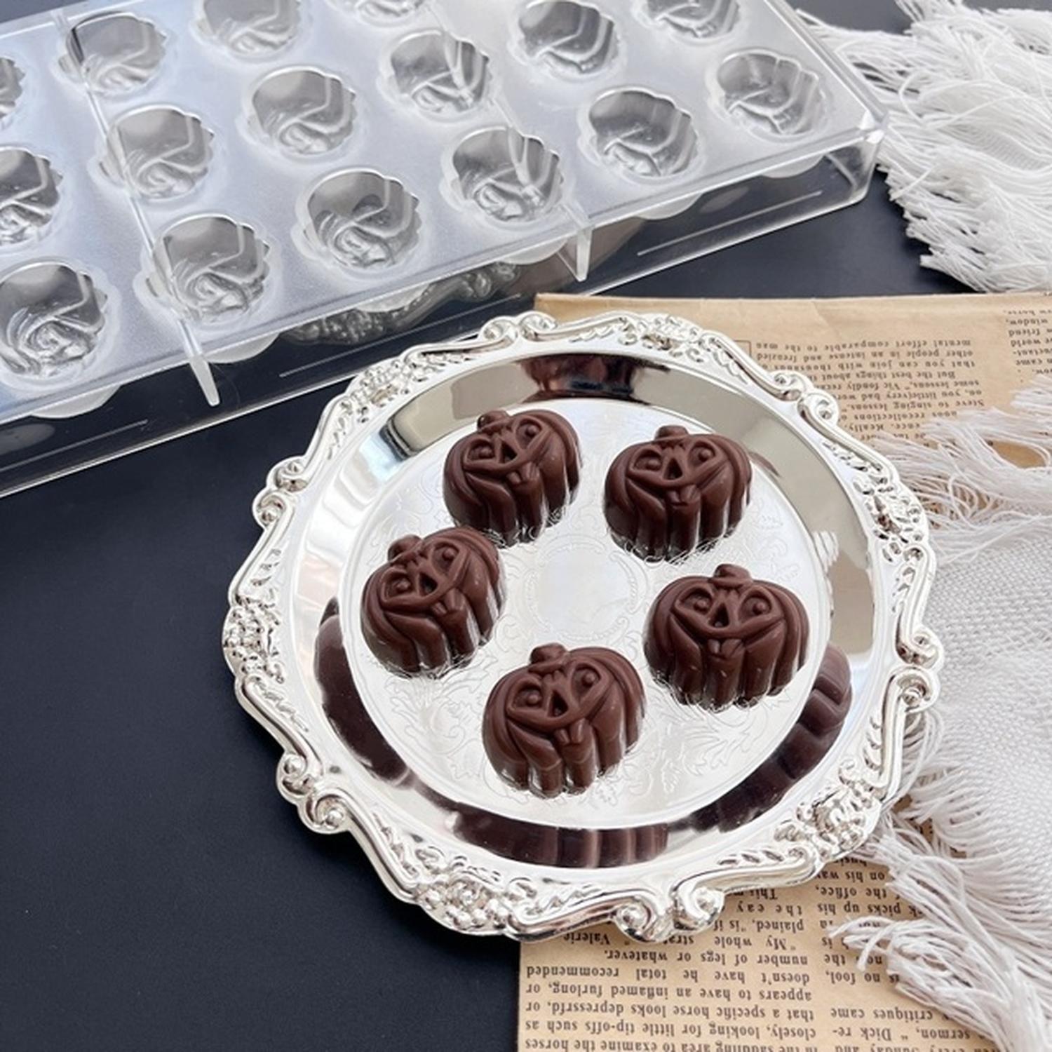 Molde Chocolate Molde De Chocolate Halloween Calabaza-6
