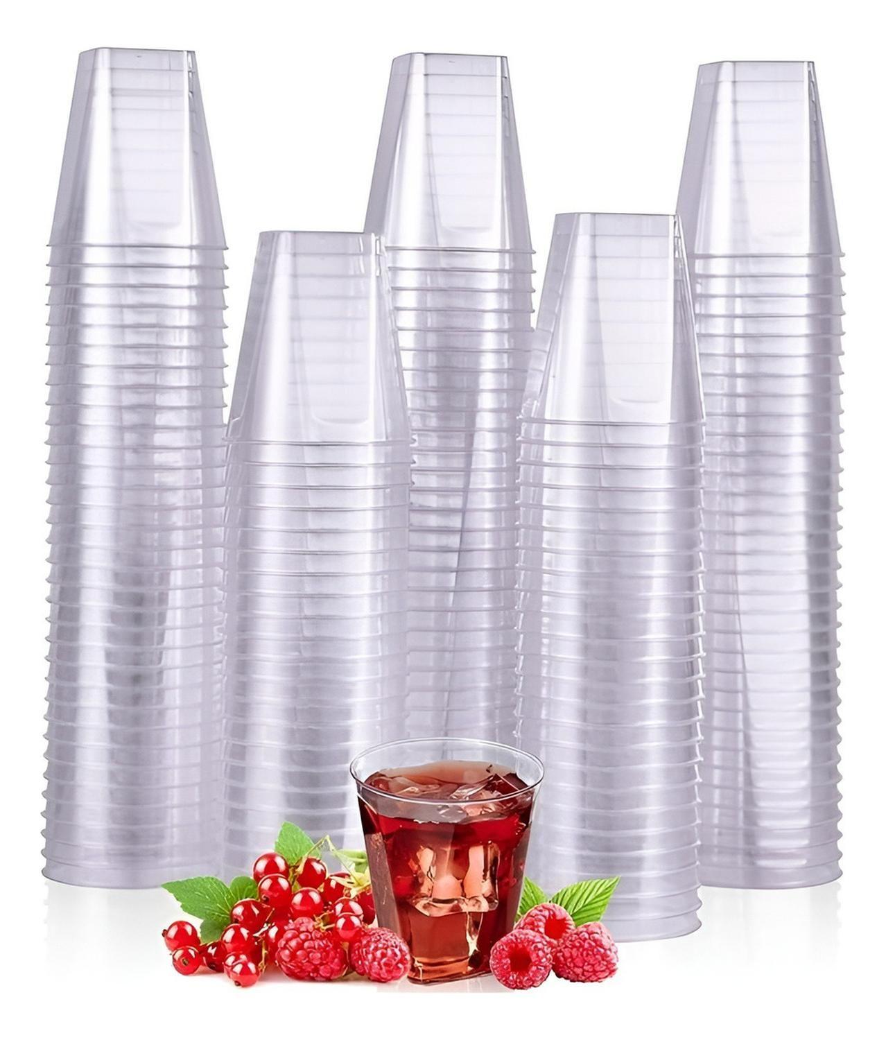 Set X80 Vasos Plasticos Pocillos Para Postres Vasos Shot 2oz Postres Pocillo Desechables Pocillos Pl-4