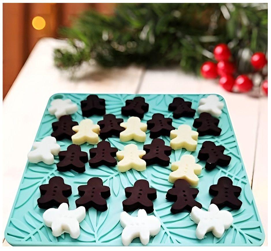 Pack X2 Moldes Chocolate Molde Silicona Arbol Jengibre 76cav-5