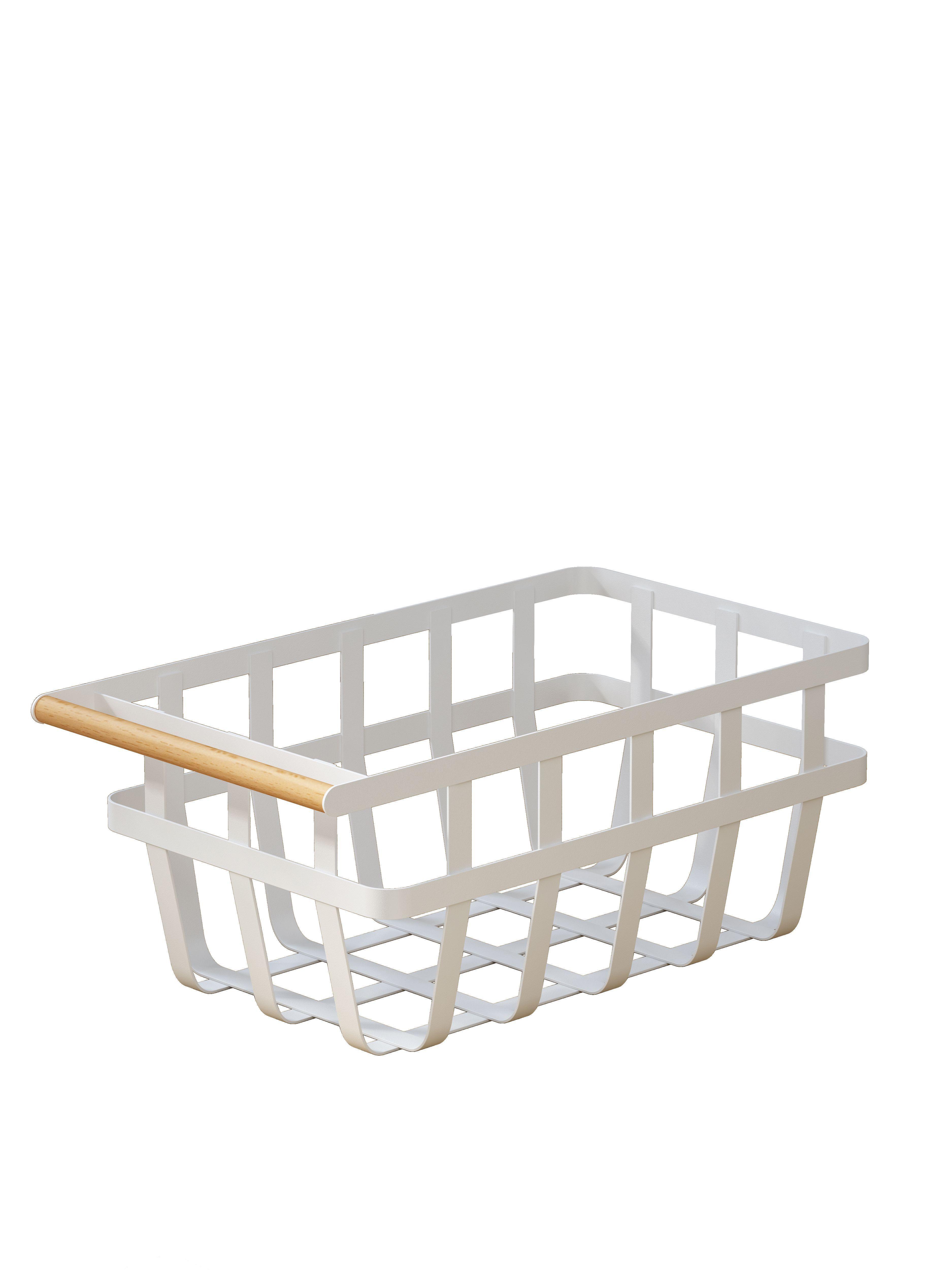 Canasta Metálica Organizadora Con Asas Bamboo-0