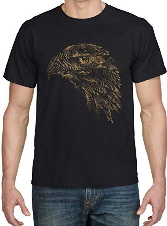 POLERA HOMBRE ANIMAL GOLD AGUILA CAZADORA-0