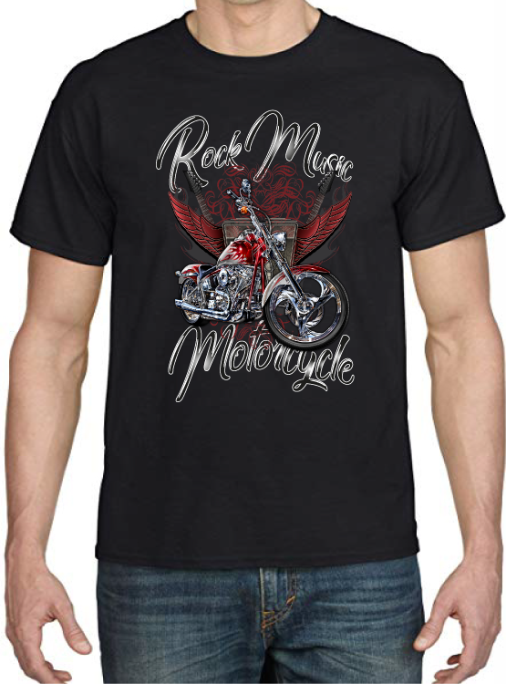 POLERAA ROCK MUSIC MOTORCYCLE-0