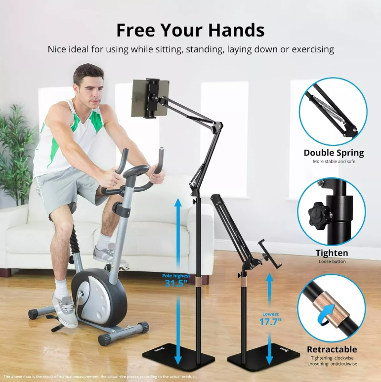 Soporte Tablet Pedestal Flexible Soporte Celular Suelo 360-4