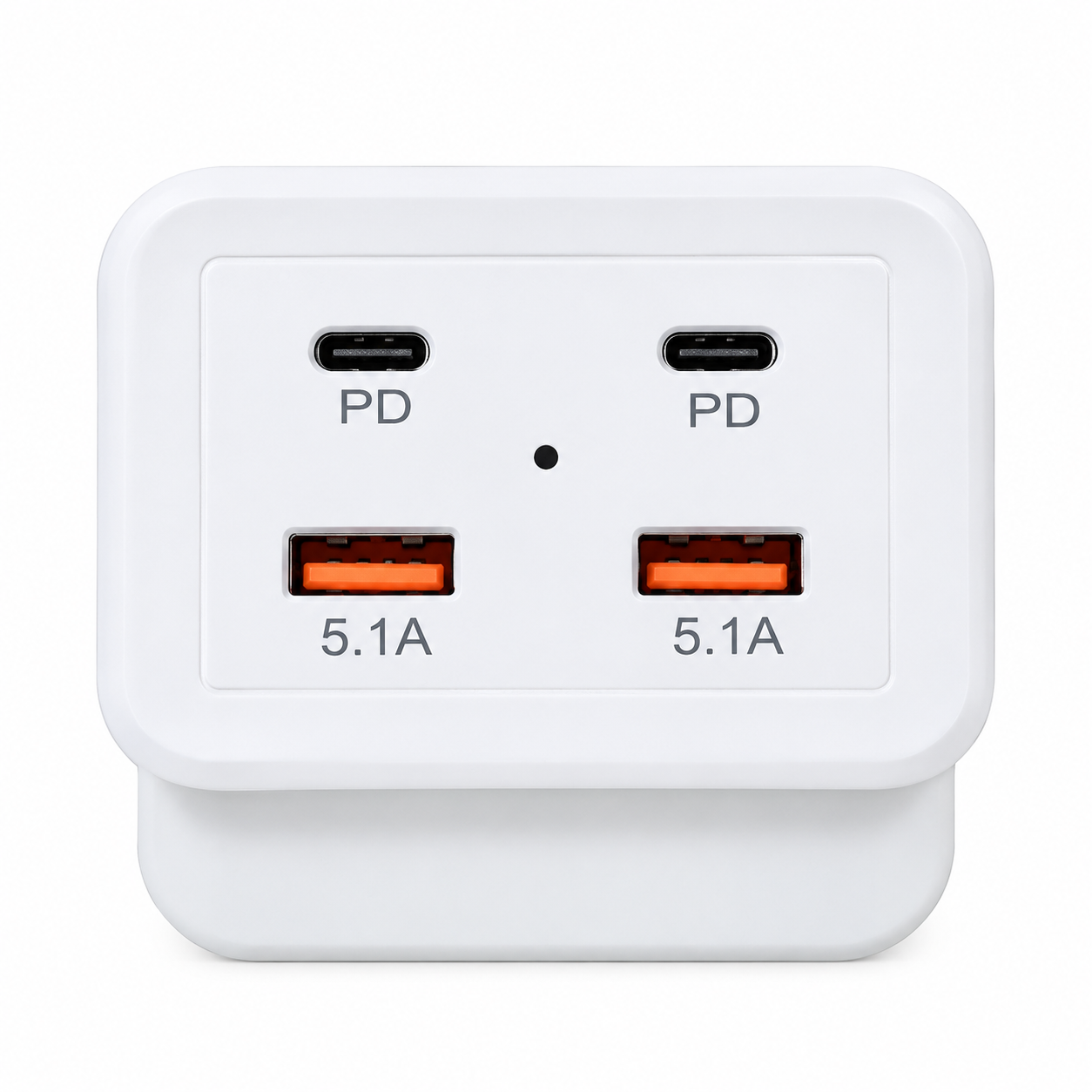 Cargador Adaptador Usb Alargador Enchufe 220v 4 Puertos 2 Usb 2 Tipo C 5 1a-2