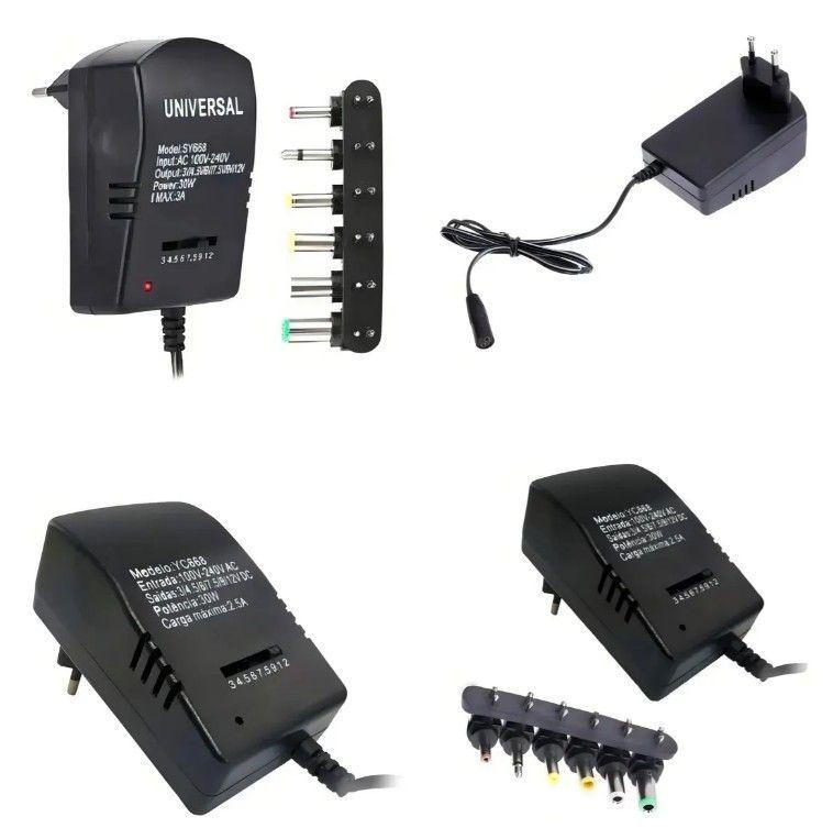 Cargador Transformador Multivoltaje 30w Con 6 Entradas-0