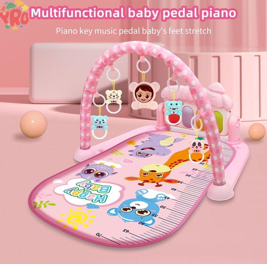 Alfombra 3 En 1 Gimnasio Musical Con Piano Bebe-4