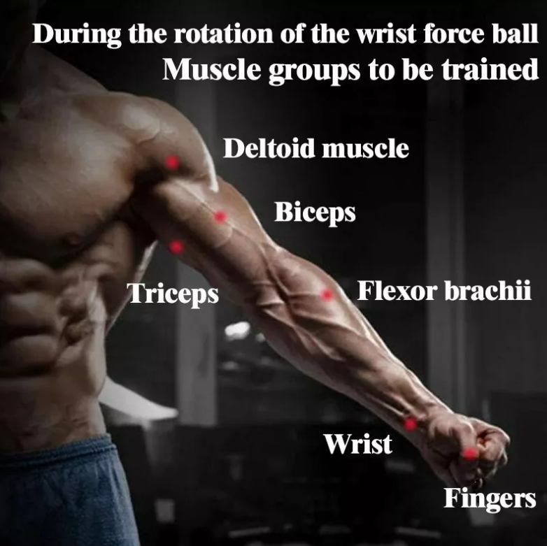 Ejercitador Mu eca Brazo Mano Gyroball Giroscopio Fitness-2