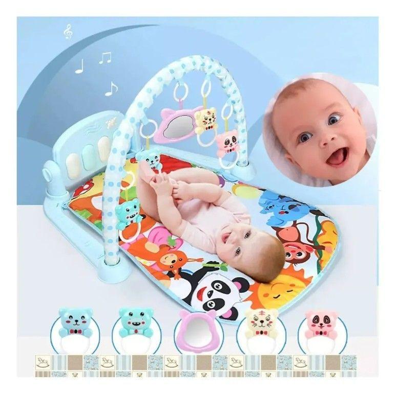 Alfombra 3 En 1 Gimnasio Musical Con Piano Para Bebes-6