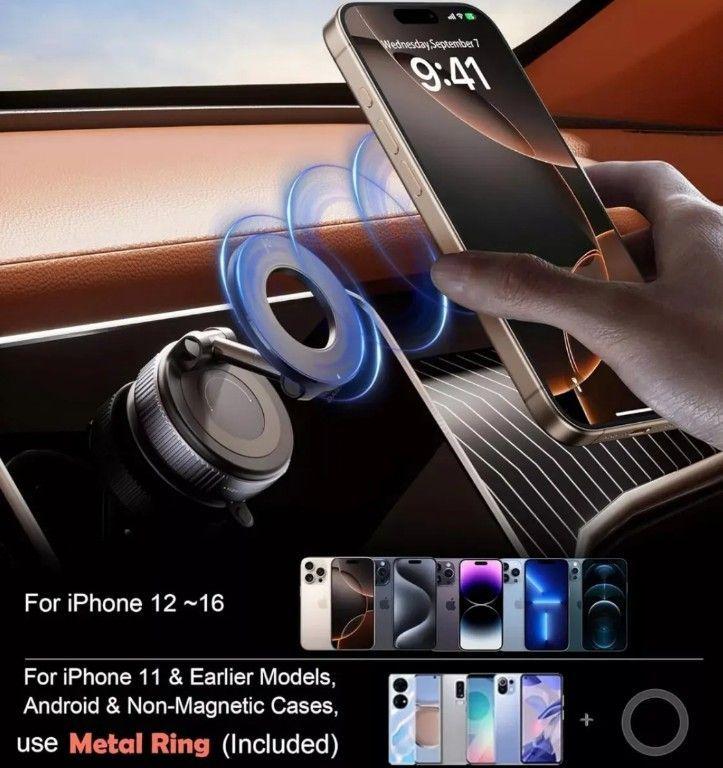 Soporte Magn tico Tel fono Celular iPhone Im n Automovil-3