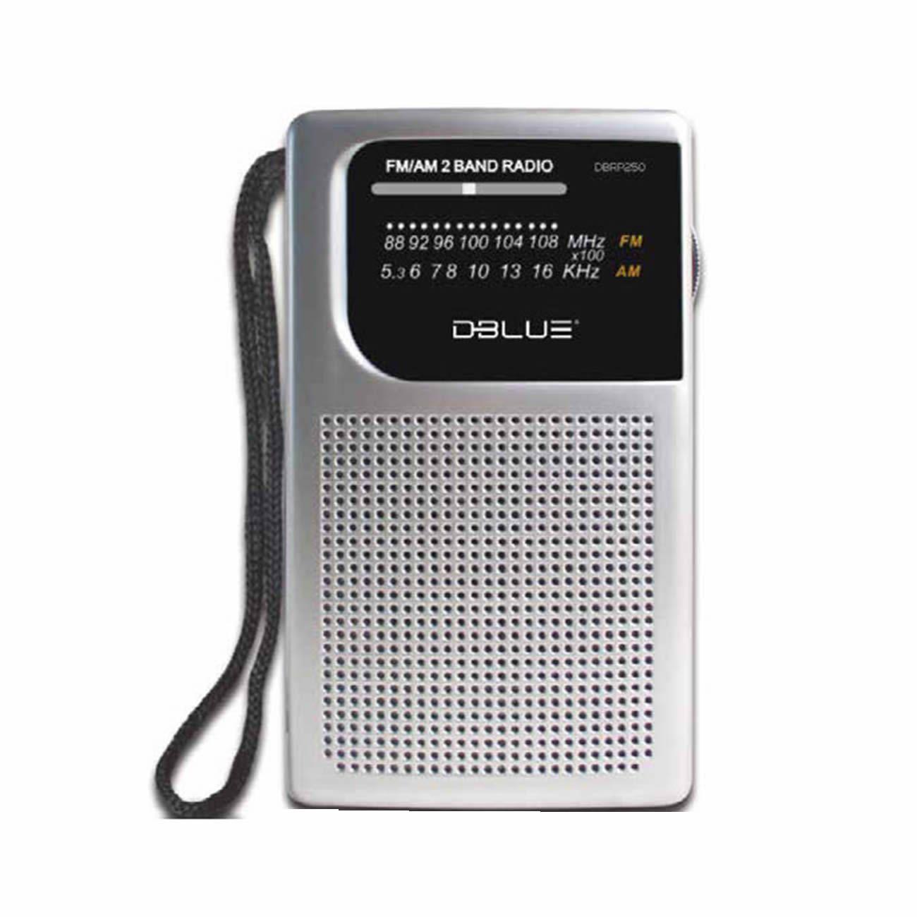 Radio a Pilas Fm/Am Portable de Bolsillo DbLue-0