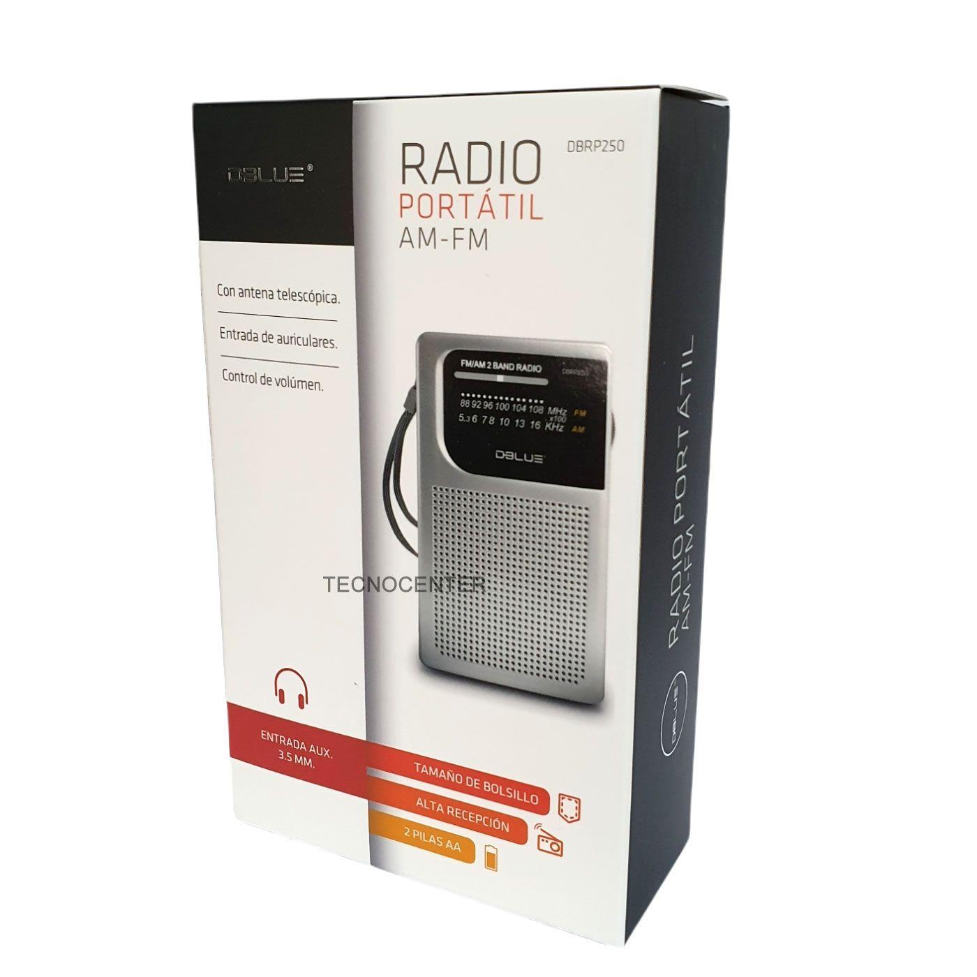 Radio a Pilas Fm/Am Portable de Bolsillo DbLue-1