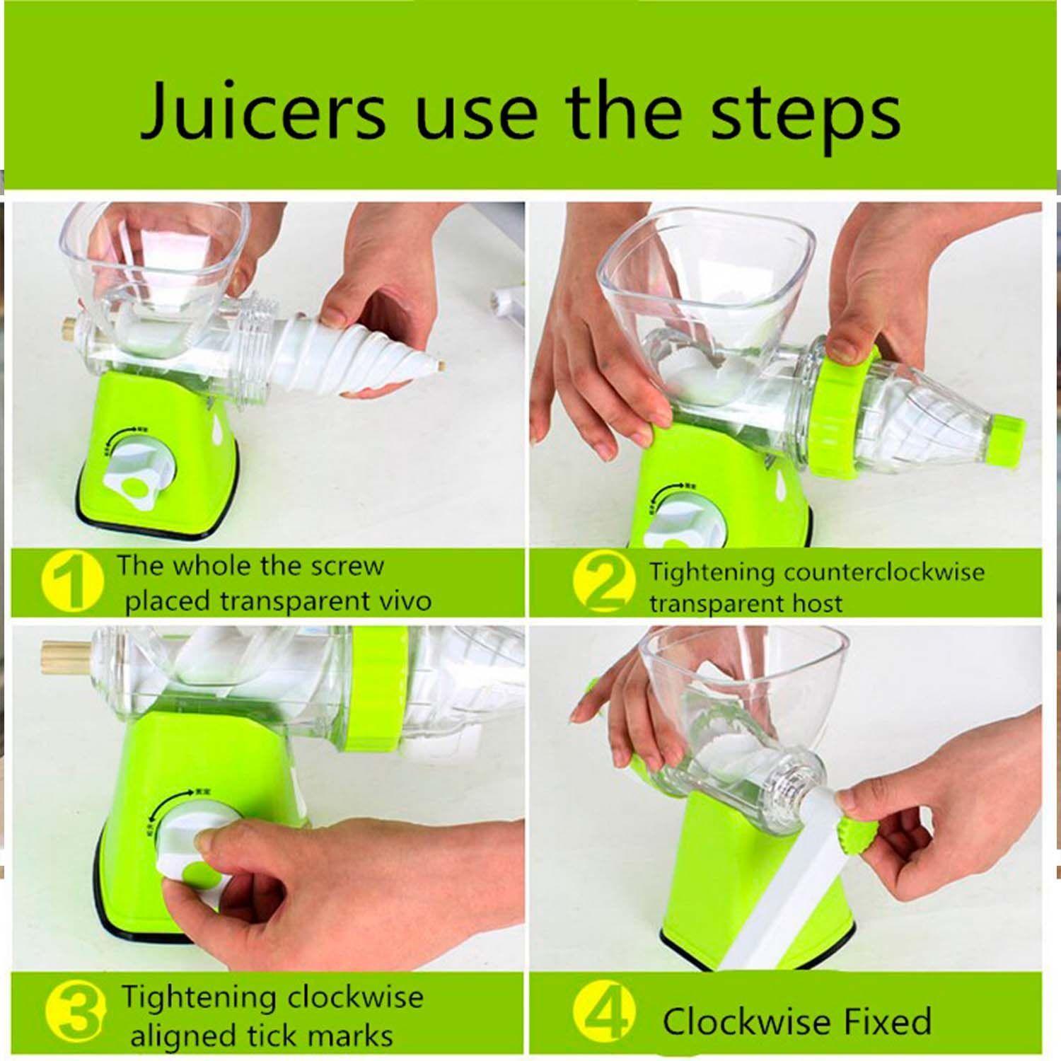 Extractor De Jugo Frutas, Verduras Manual-5