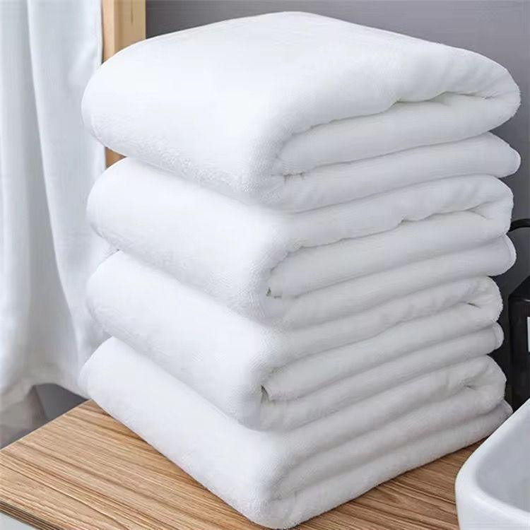 Toalla Sábana 90x170 Cm Algodón Premium de 650 Gramos/m2 Color Blanco-2