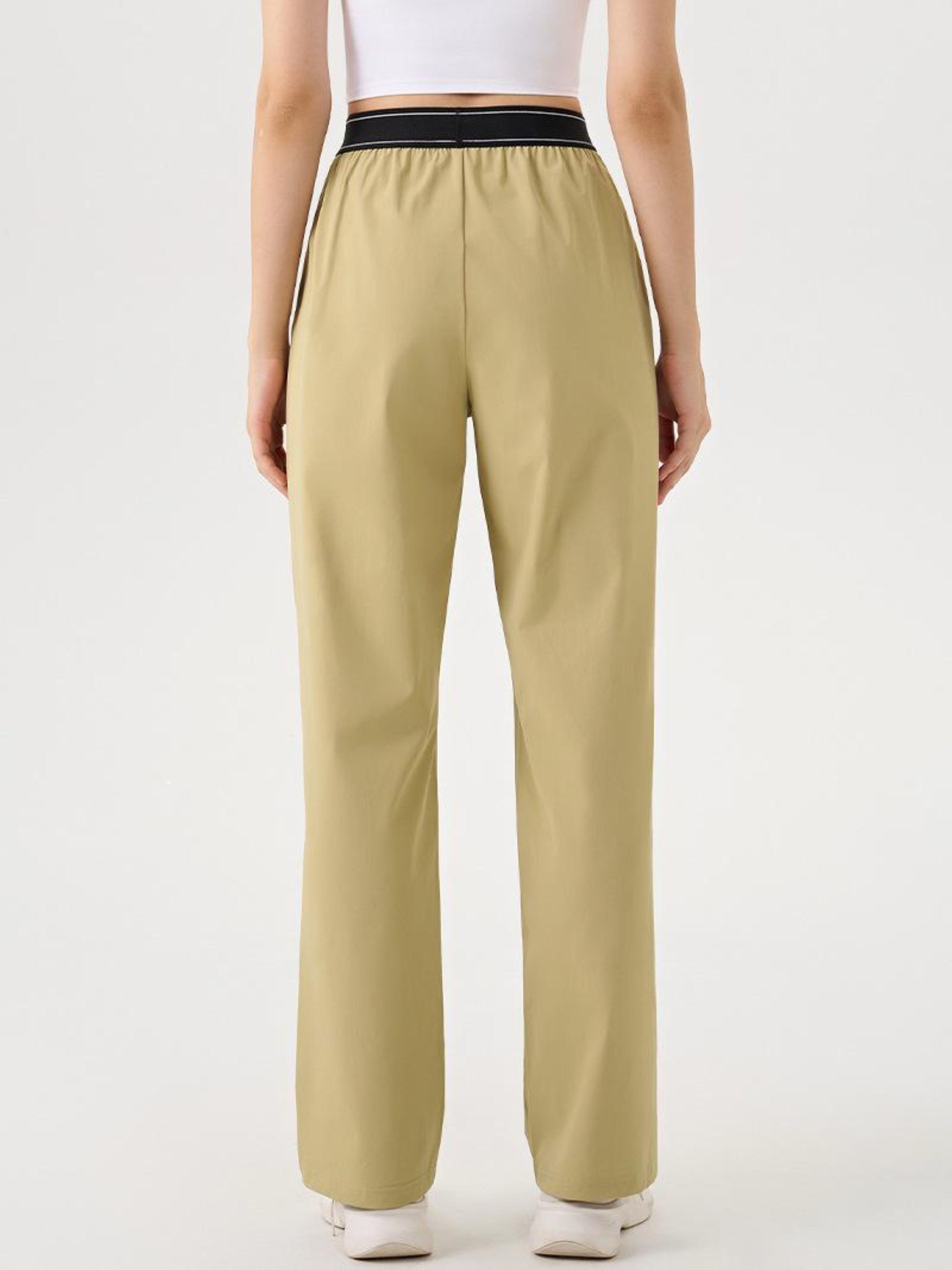 Pantalón Recto Con Elástico Deportivo -2