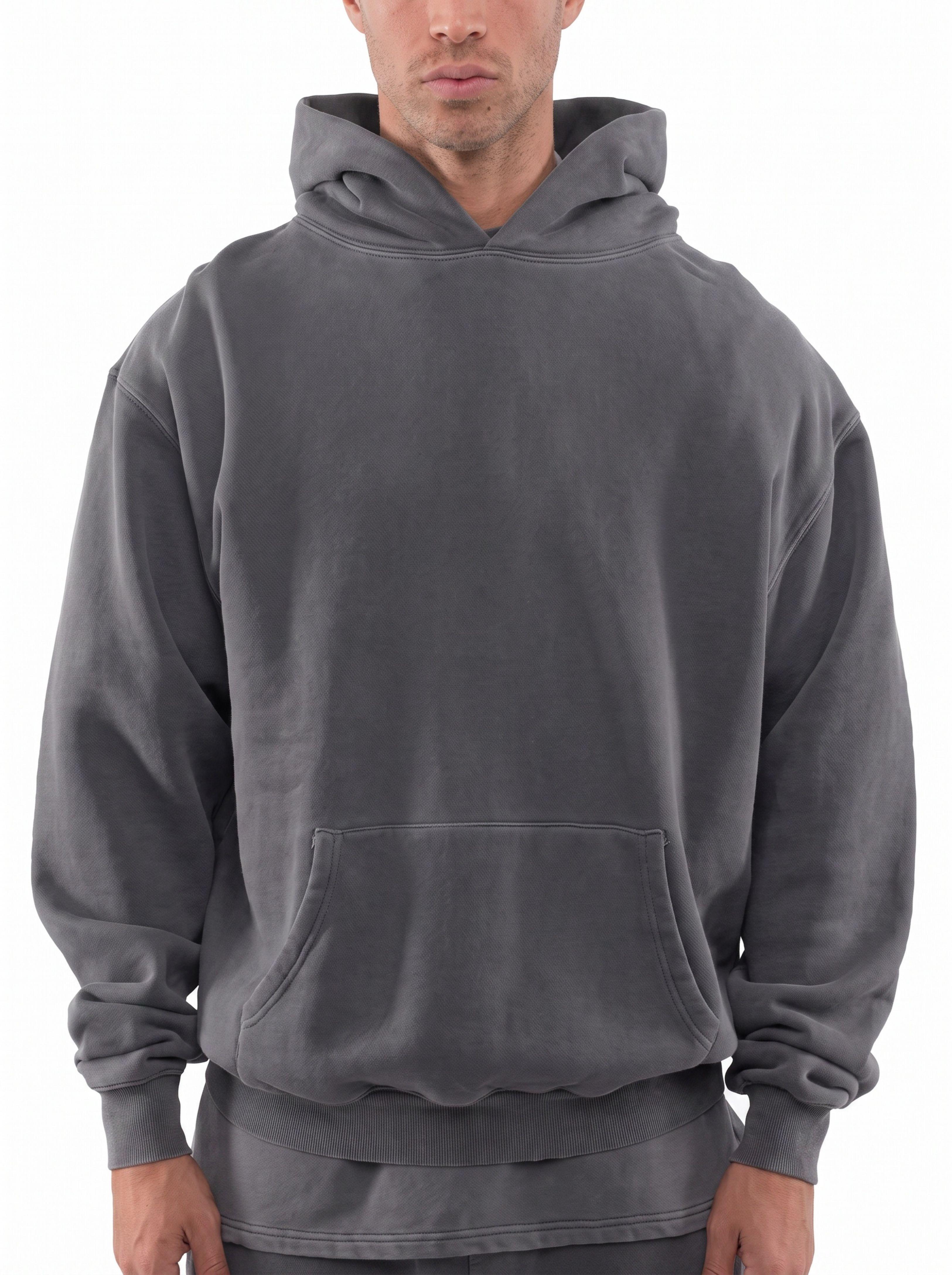 Polerón Canguro con Gorro 100% Algodón Premium Genevra 450 GMS-0