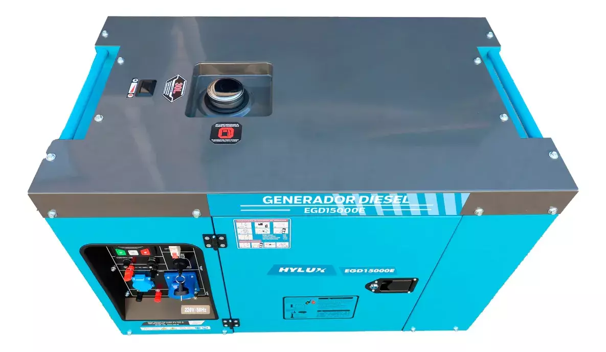 Generador Diésel 9.5kw Monofásico Hylux Edg15000e 220v-2