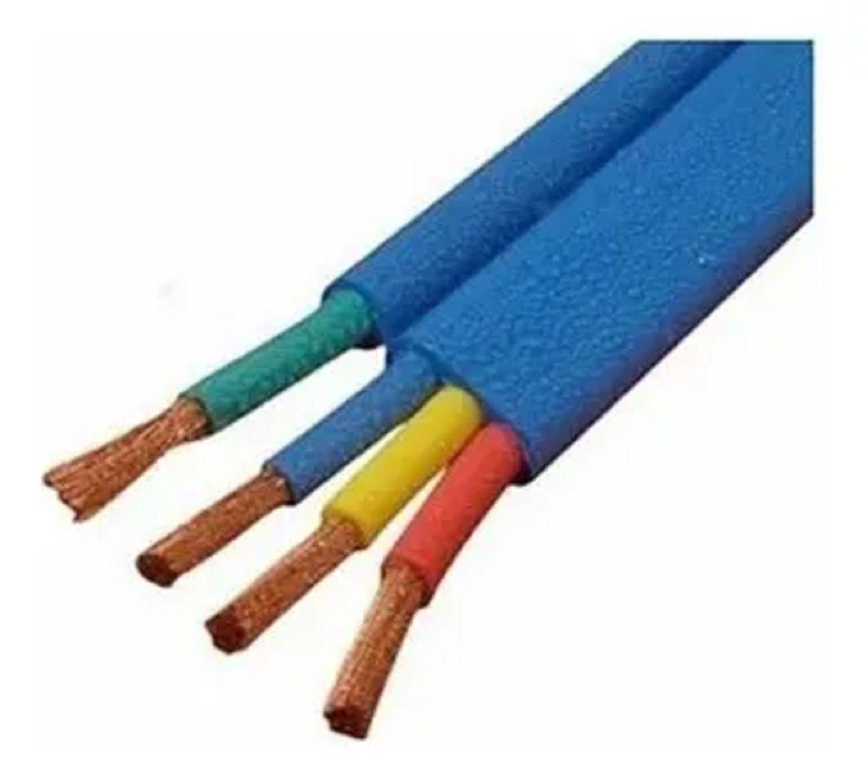 Cable Plano Sumergible 4x2.5mm Pozo Profundo - Rollo 10 Mts-2