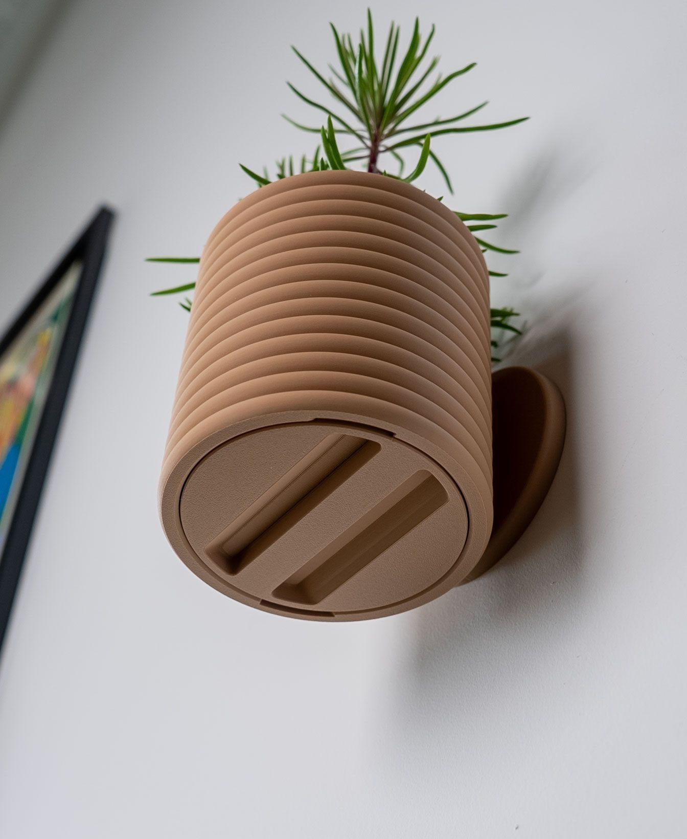 Macetero De Pared Horizon M 13 X 14 Cm Con Bandeja Oculta-5