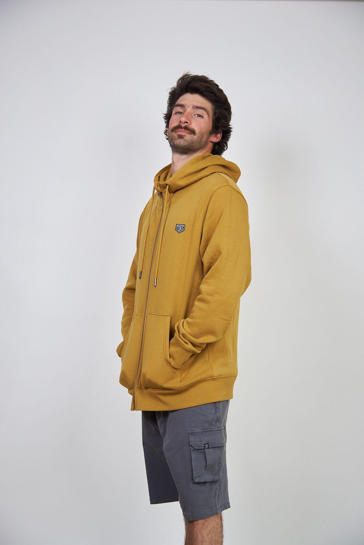 Poleron Full Zipper Toke Mostaza-1