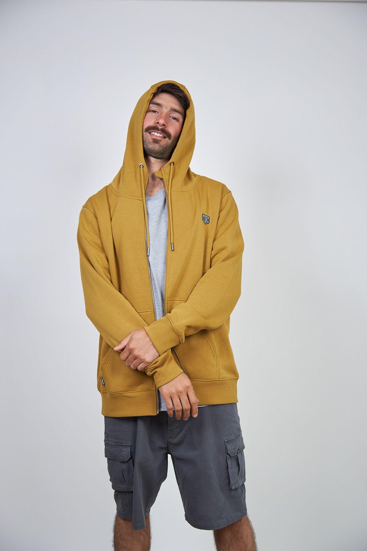 Poleron Full Zipper Toke Mostaza-4