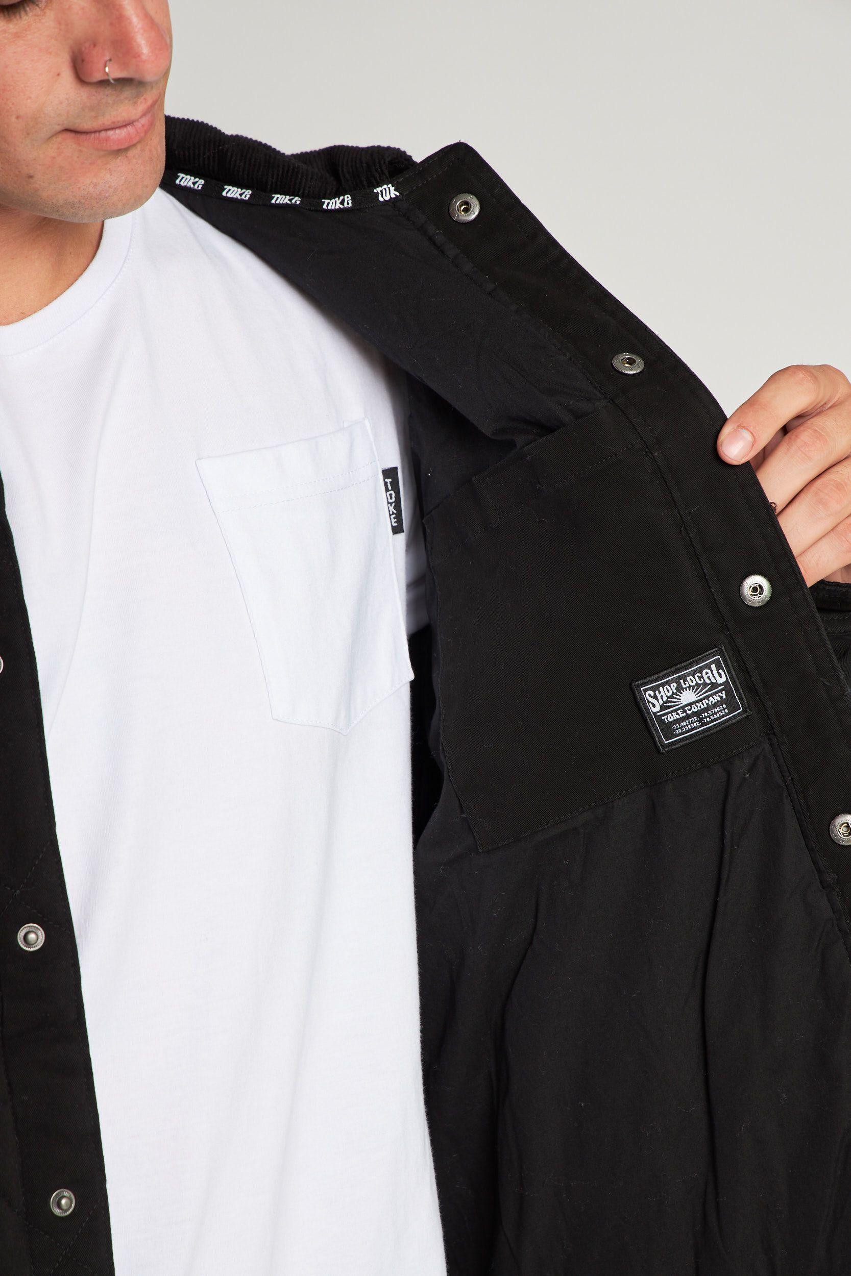 Chaqueta Canvas Basket Negro-7
