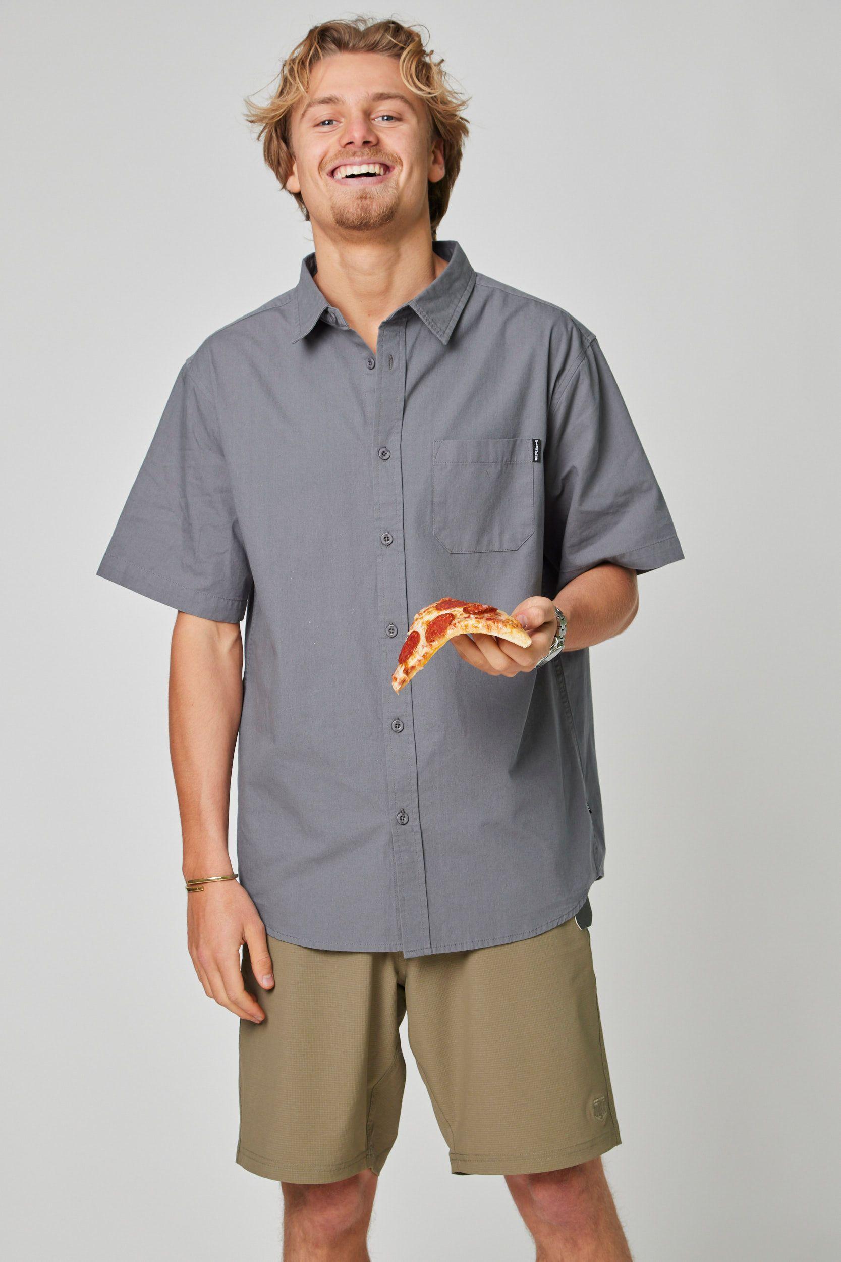 Camisa Solid Gris-2