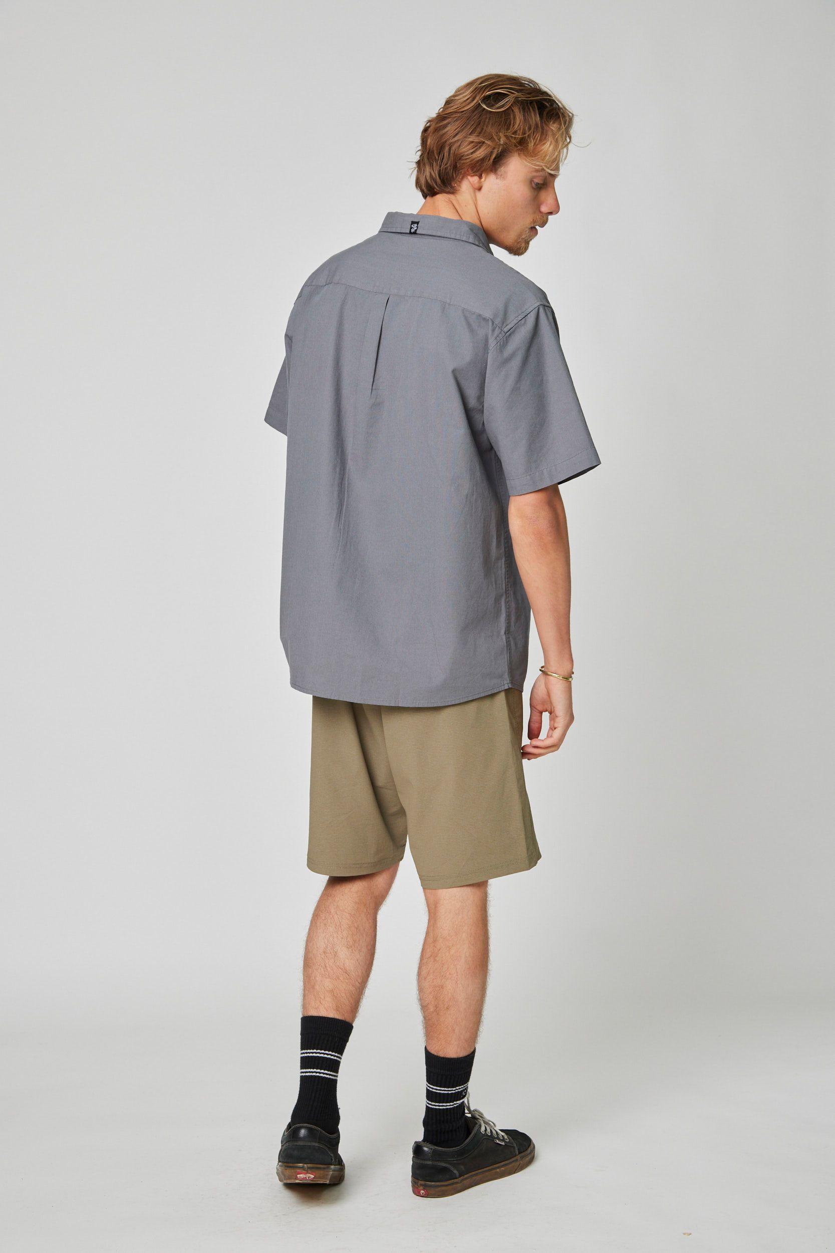 Camisa Solid Gris-3