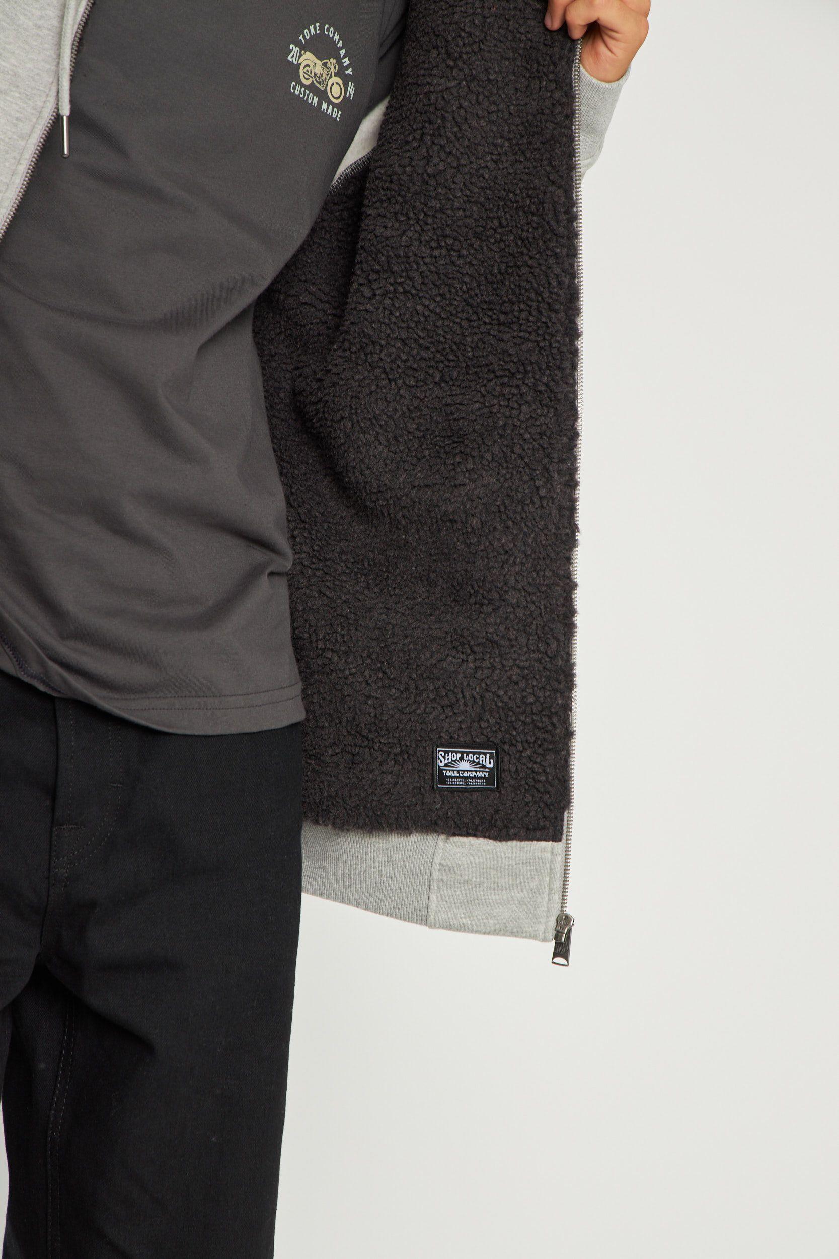 Poleron Sh Full Zipper Gris-6