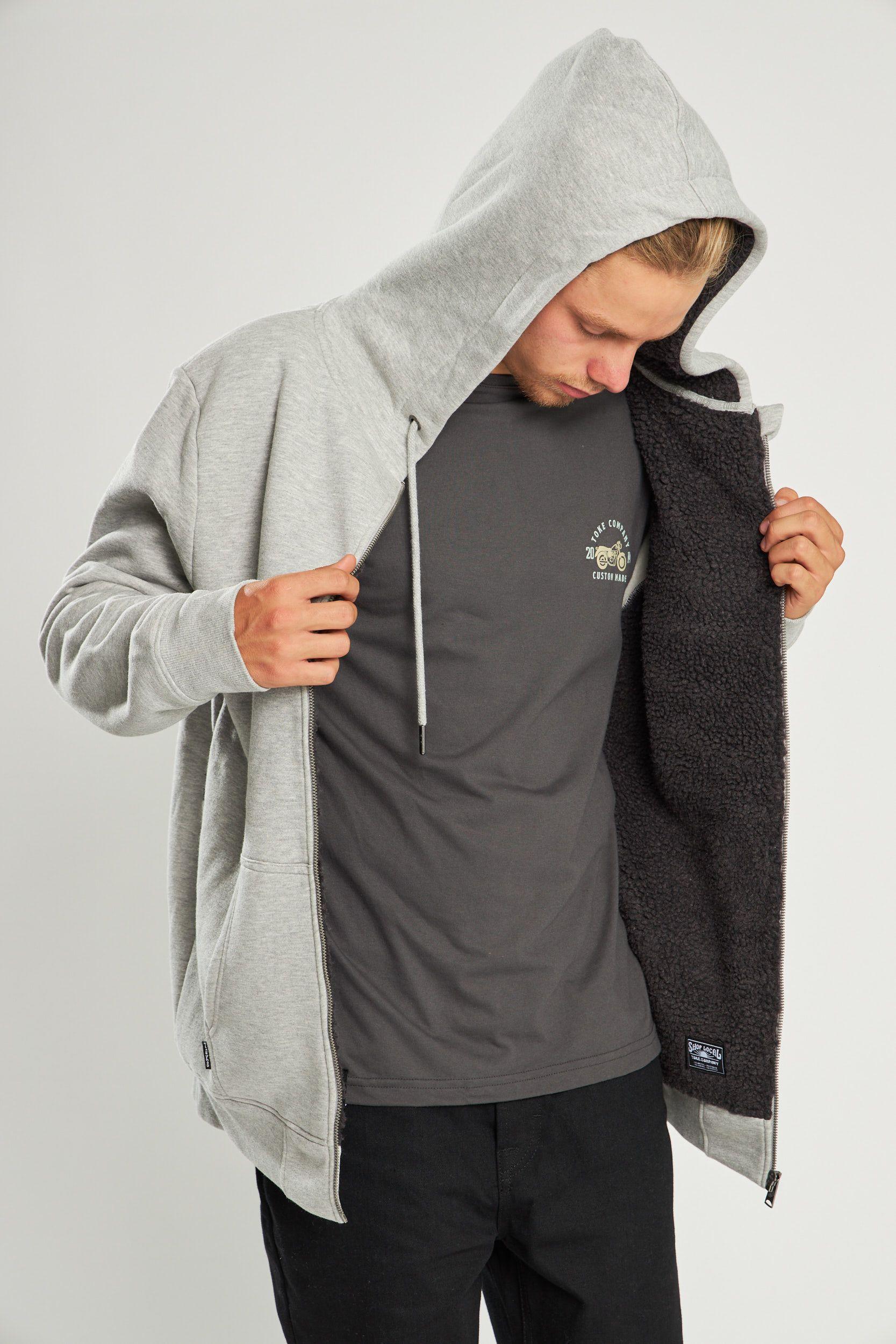 Poleron Sh Full Zipper Gris-7