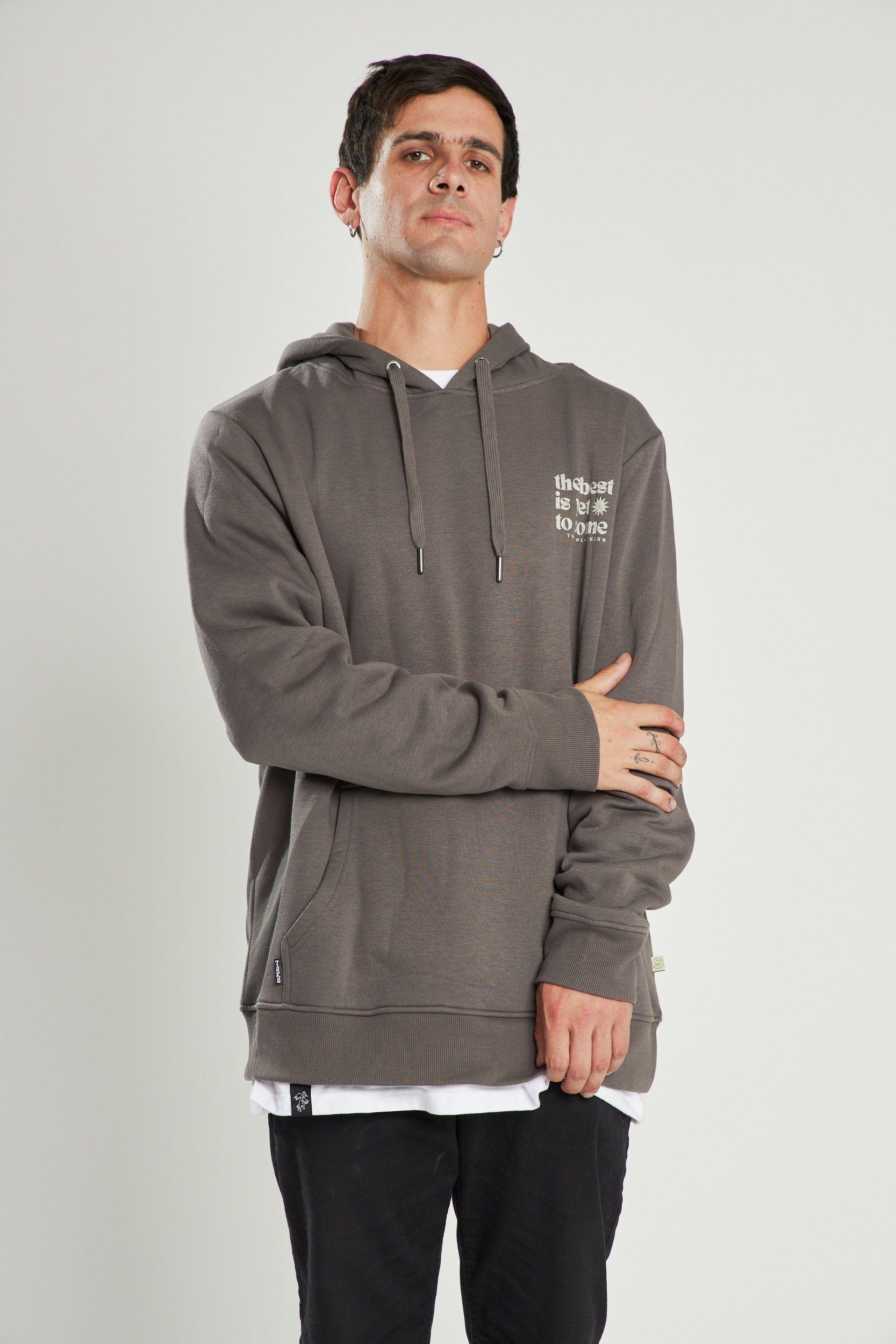 Poleron Hoodie The Best Gris-5