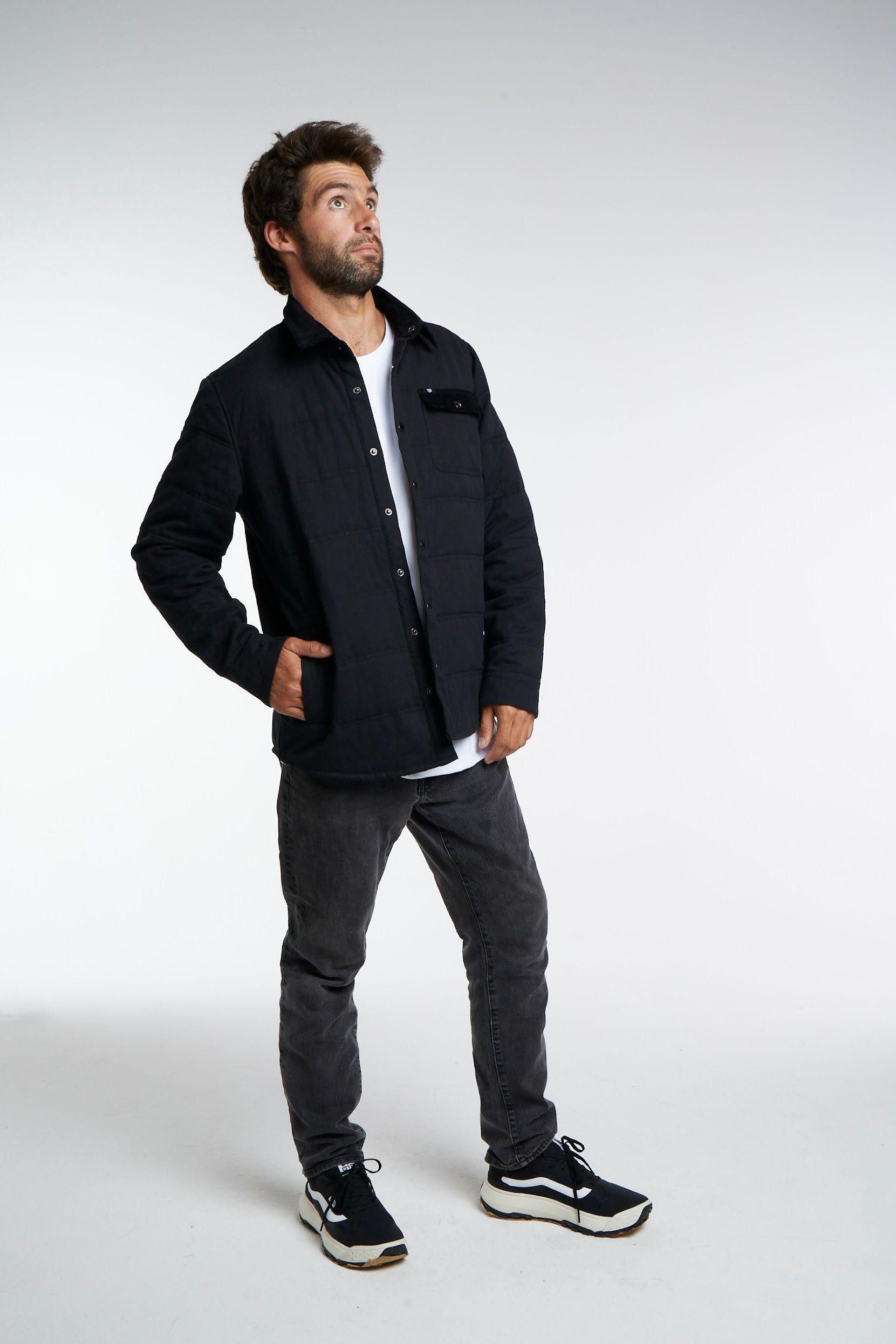 Chaqueta Canvas Negra Toke-1