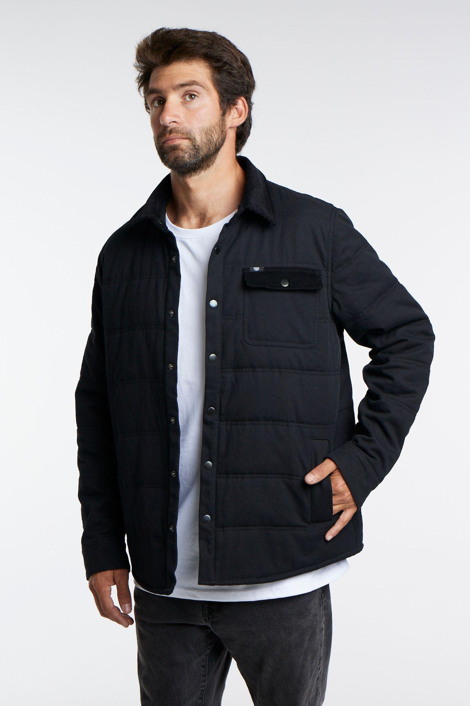 Chaqueta Canvas Negra Toke-7