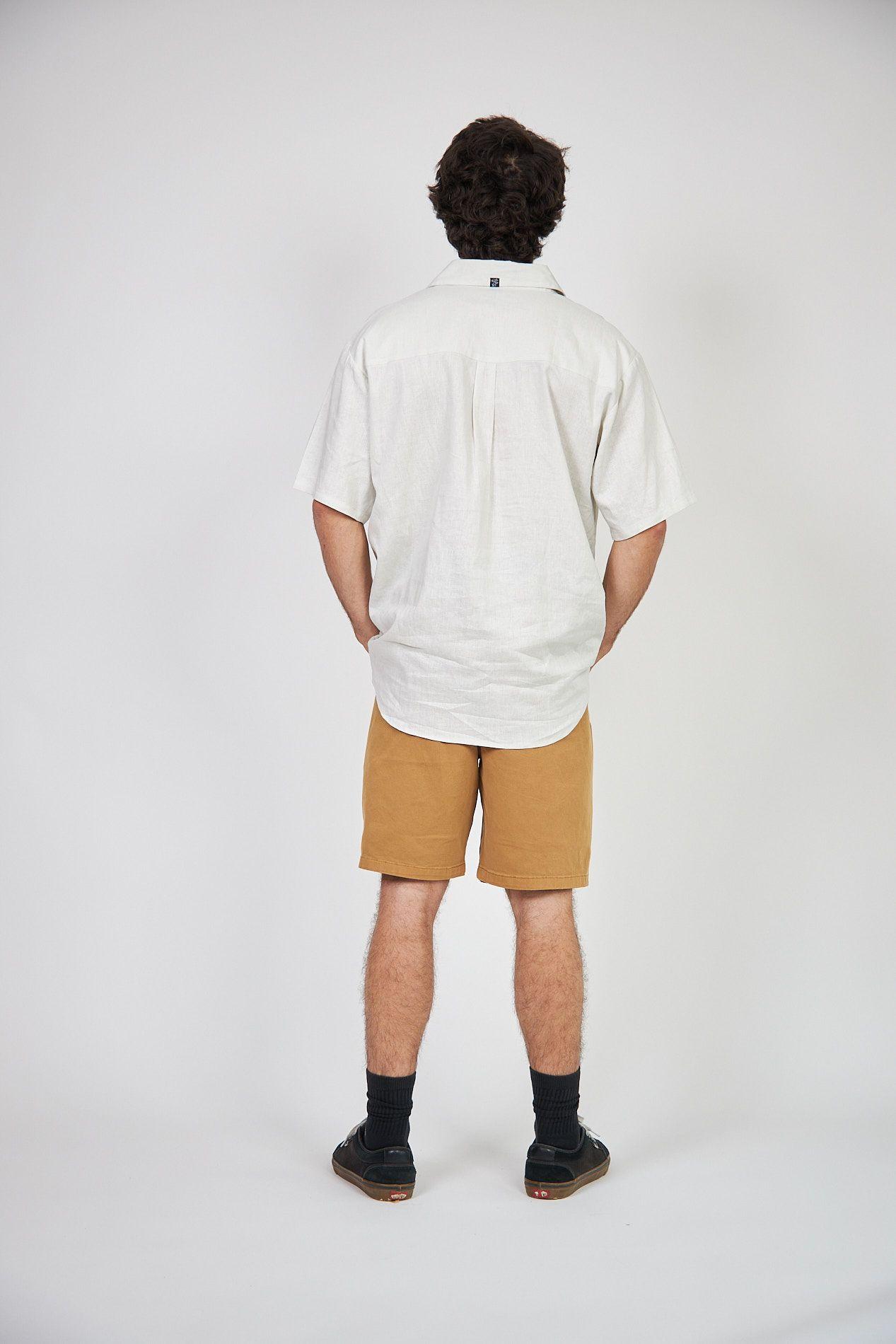 Short Solid Toke Beige-4