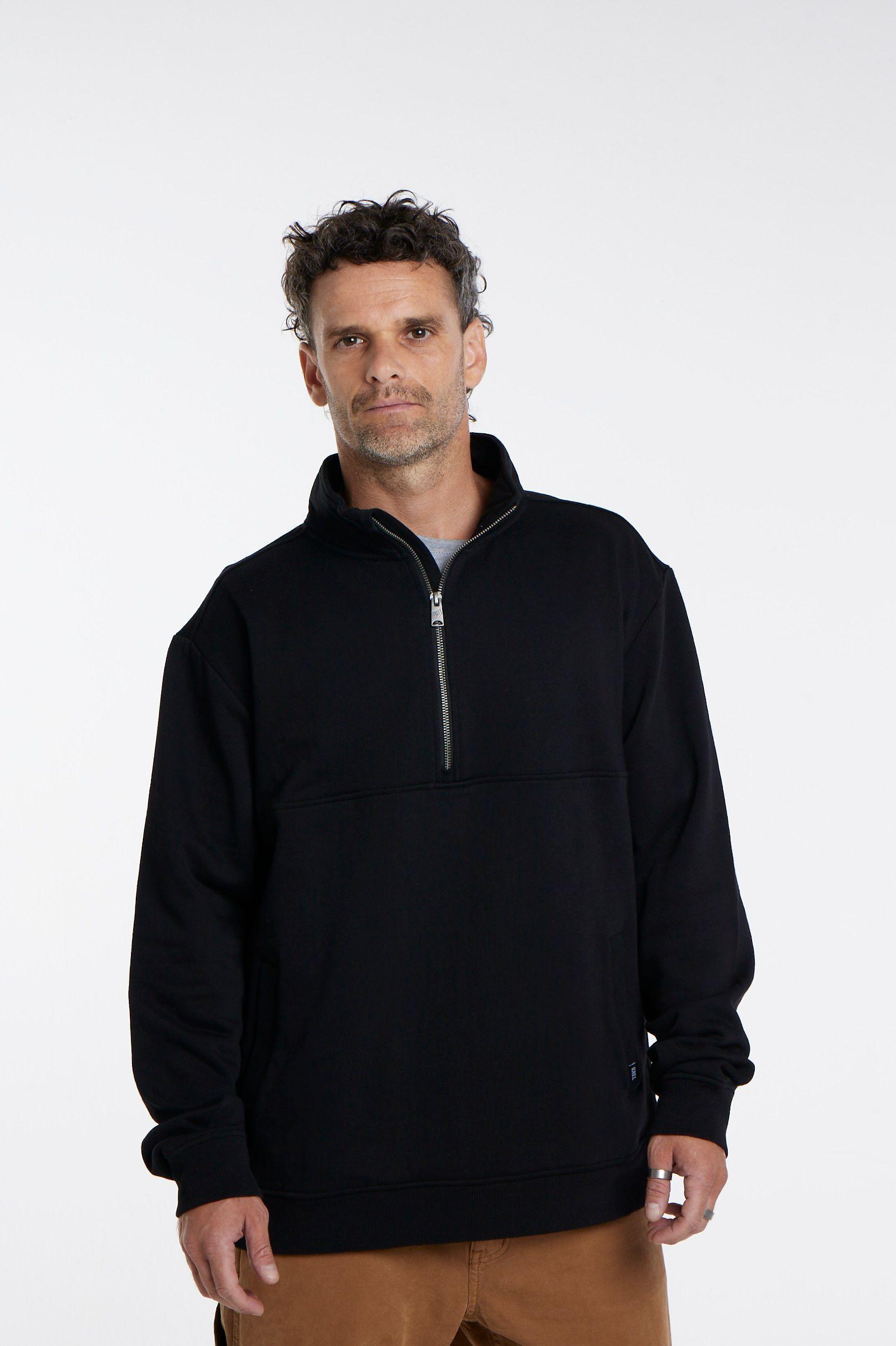 Poleron Half Zip Negro Toke-1
