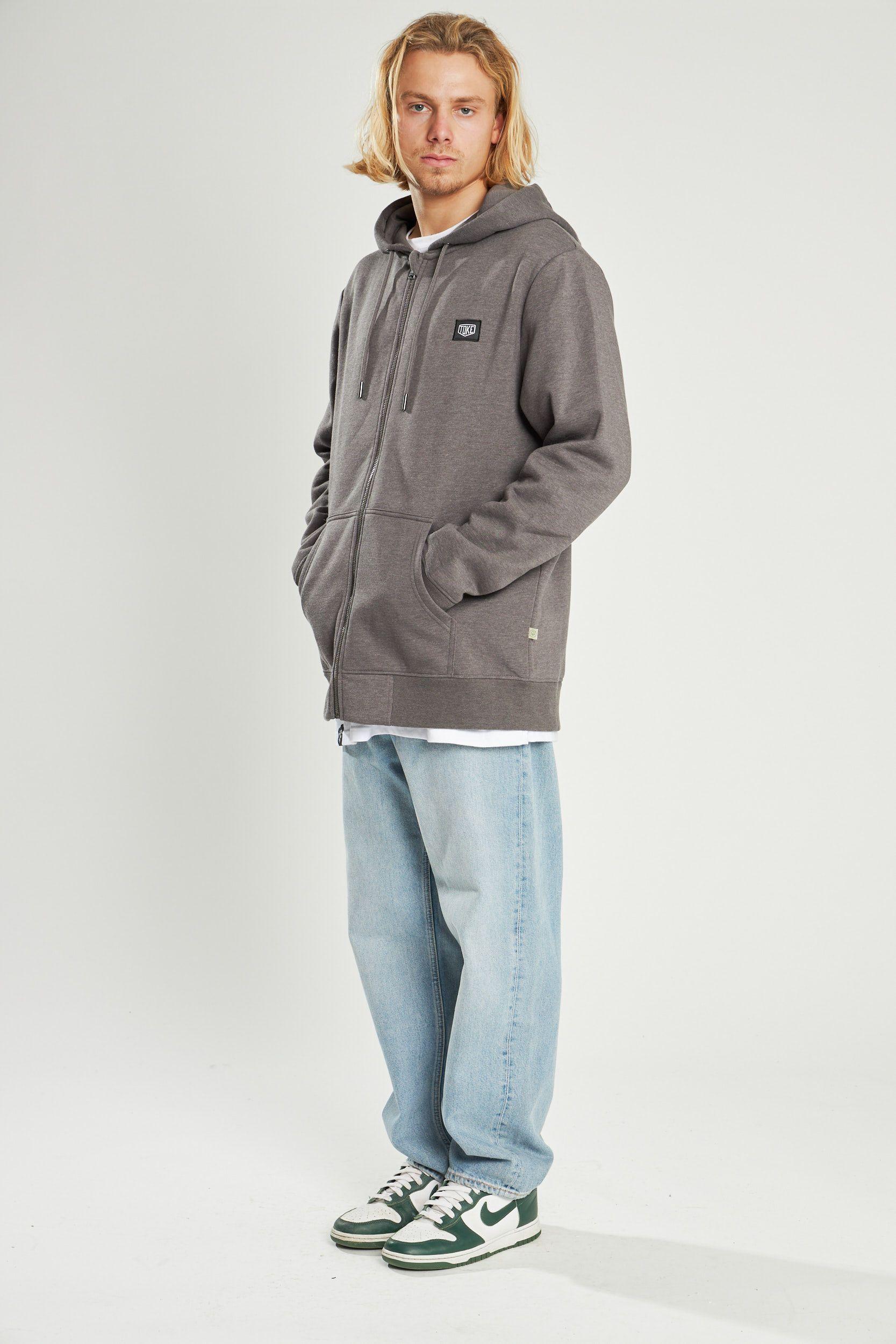 Poleron Full Zipper Gris-2