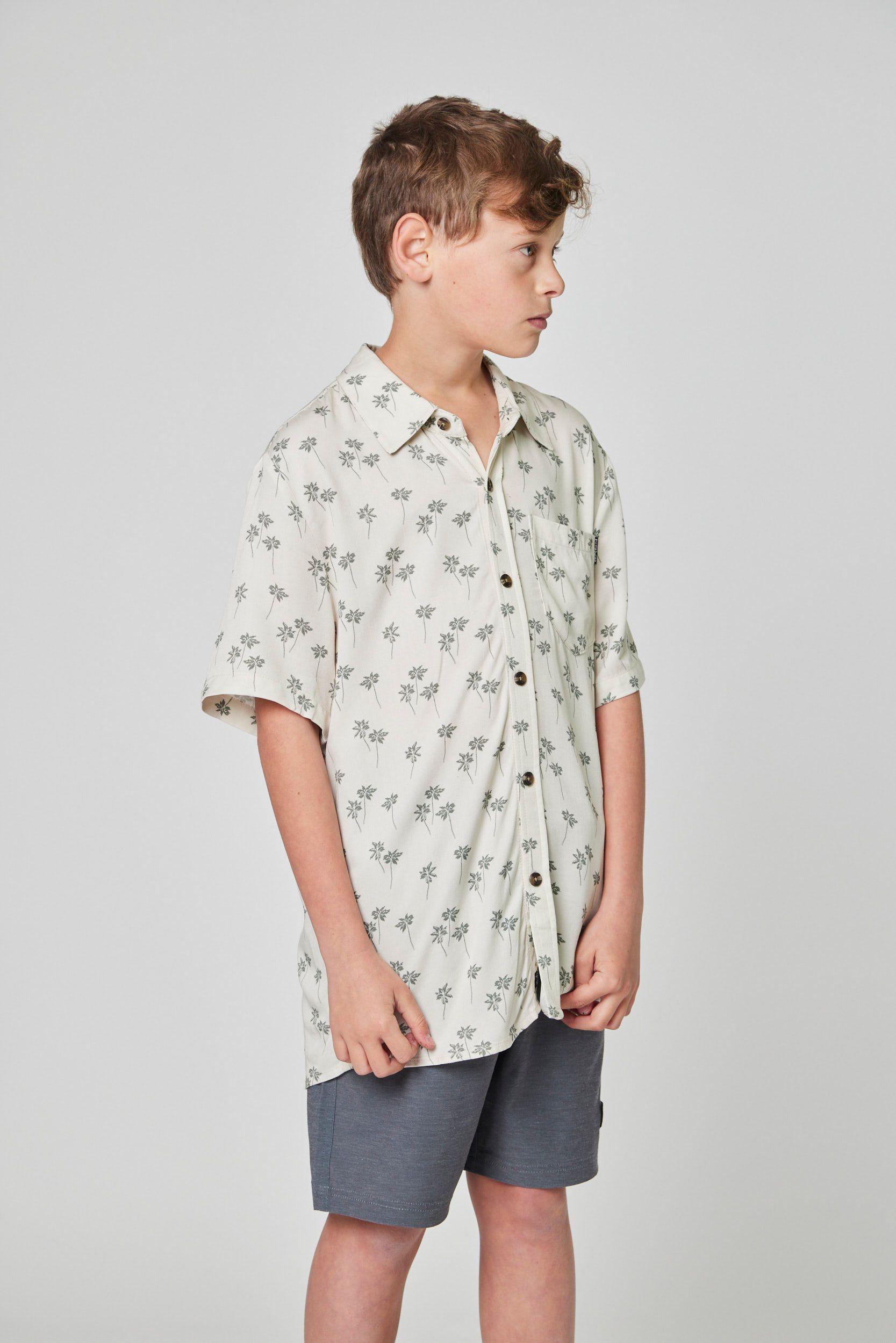 Camisa Palm Beige Kid-2