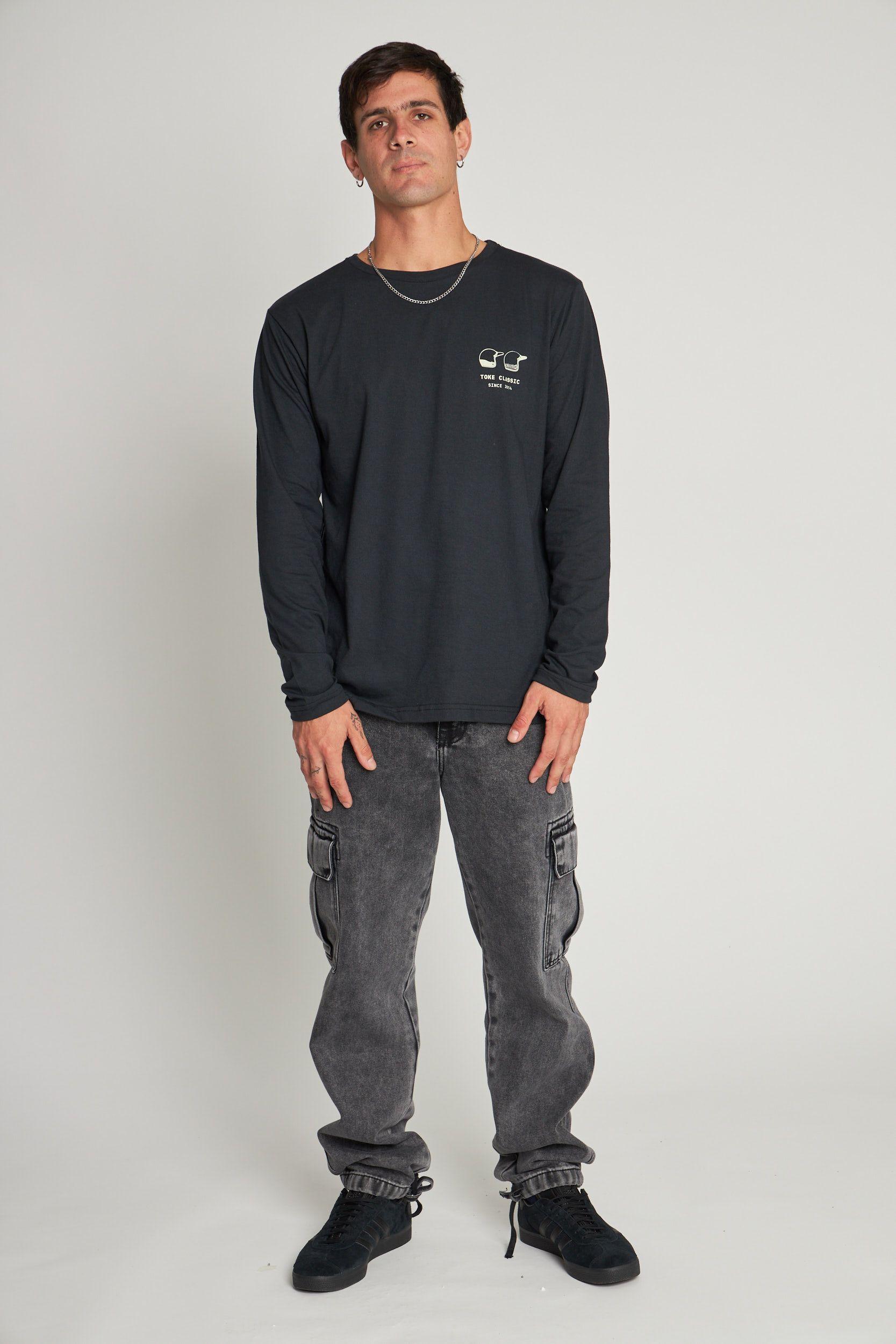 Polera ML Cascos Negro-1