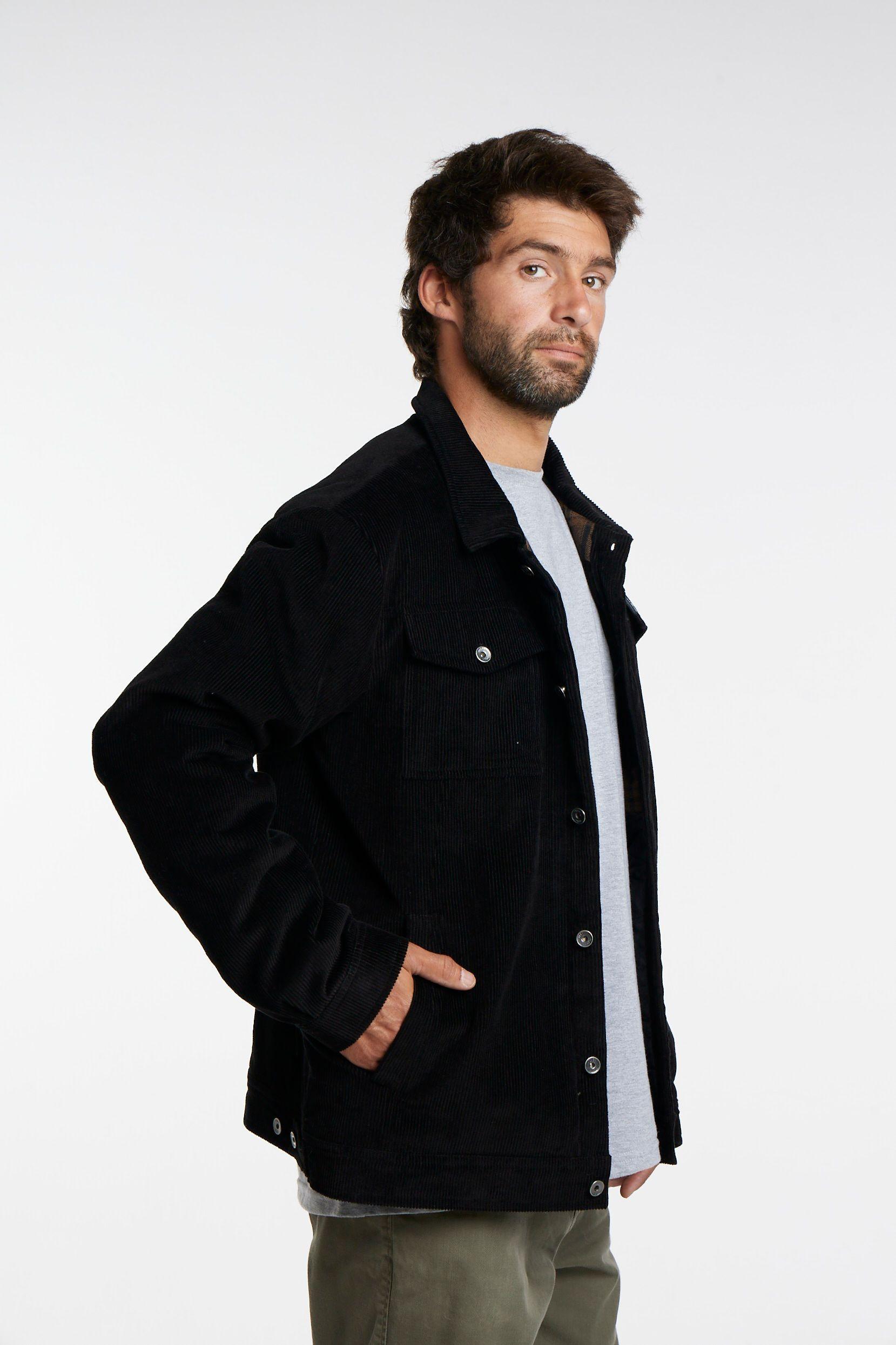 Chaqueta Cotele Negra Toke-5