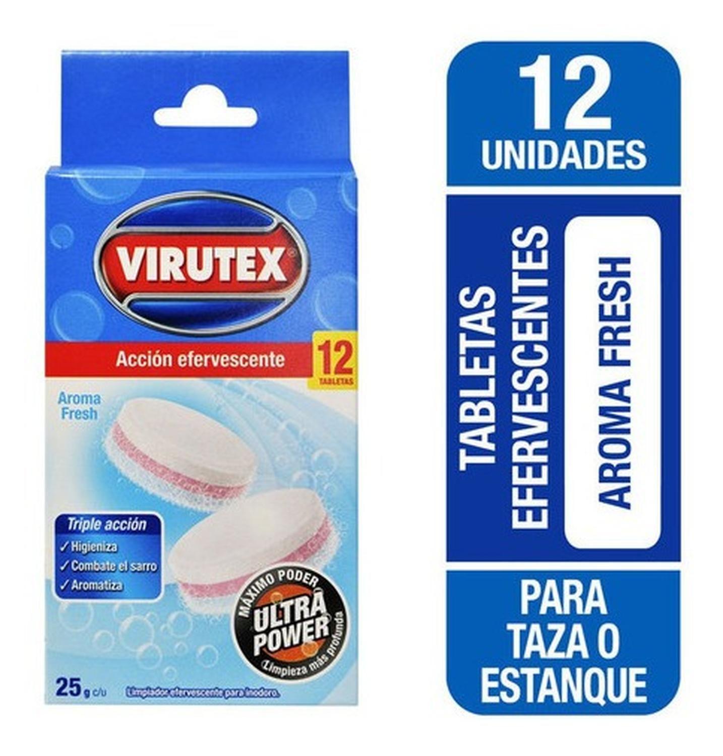 Pastilla Inodoro Wc X12 Fresh Taza Virutex-1