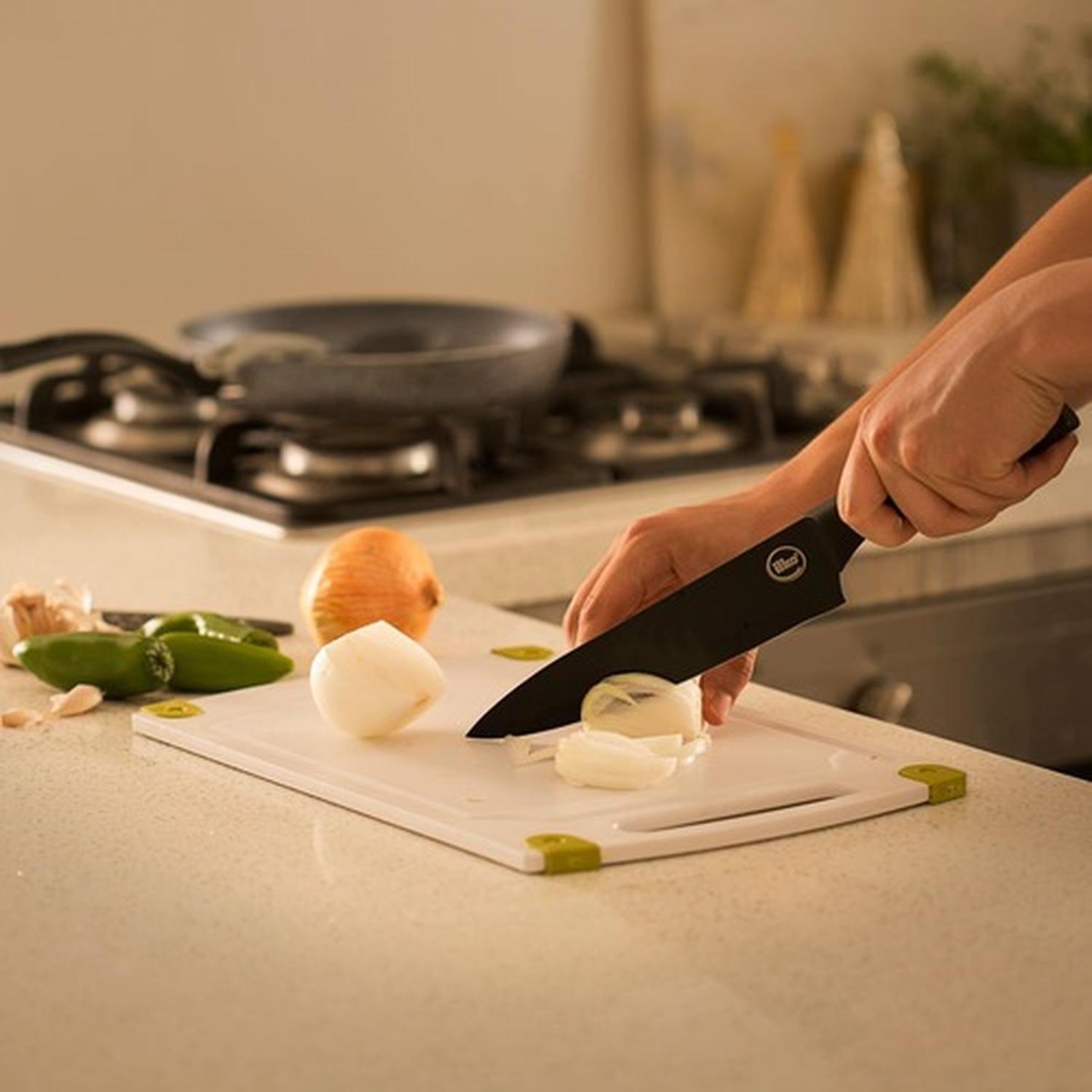 Cuchillo Chef 20 Cm Acero Inoxidable Nero Ilko-4