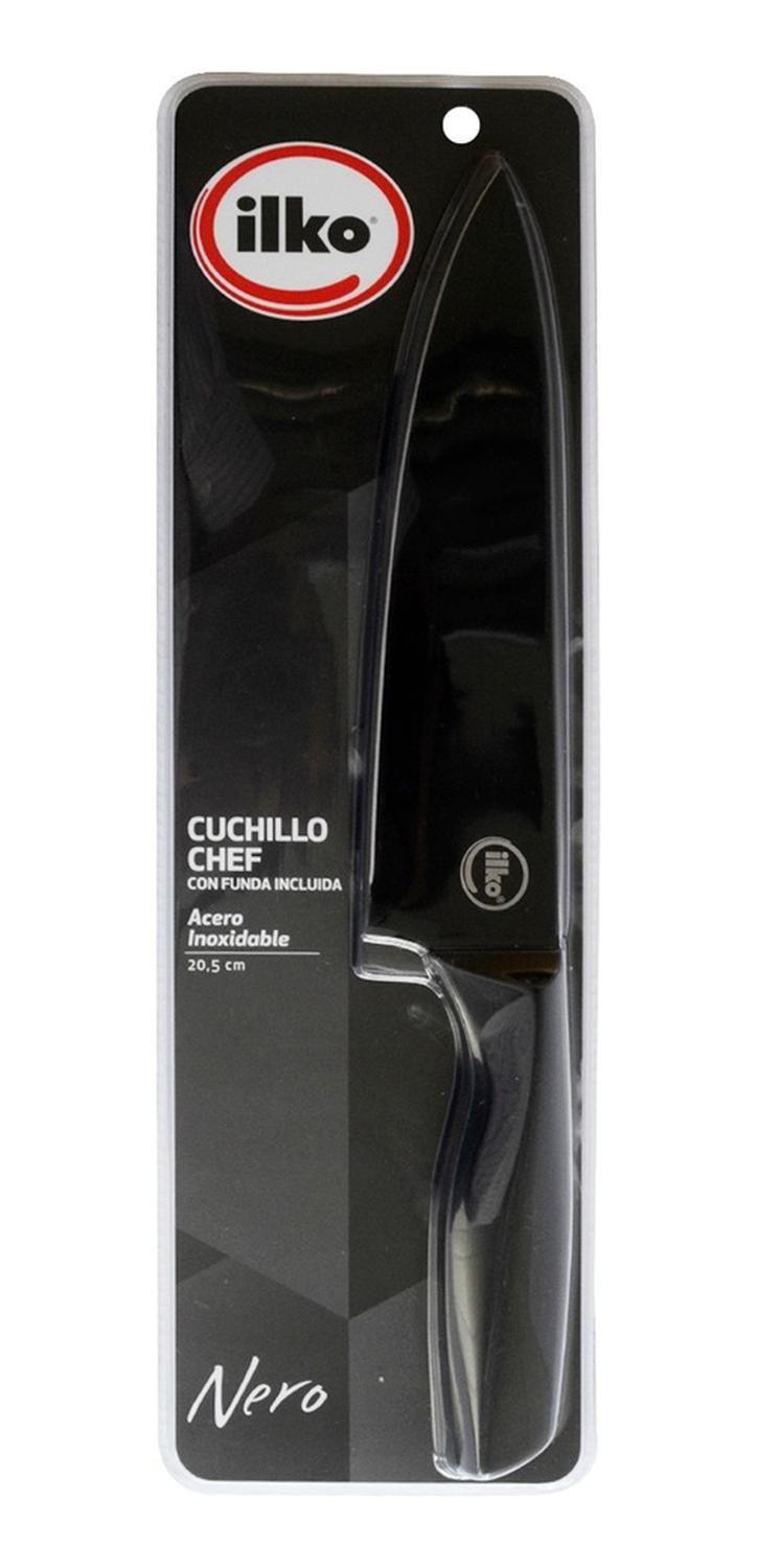 Cuchillo Chef 20 Cm Acero Inoxidable Nero Ilko-0