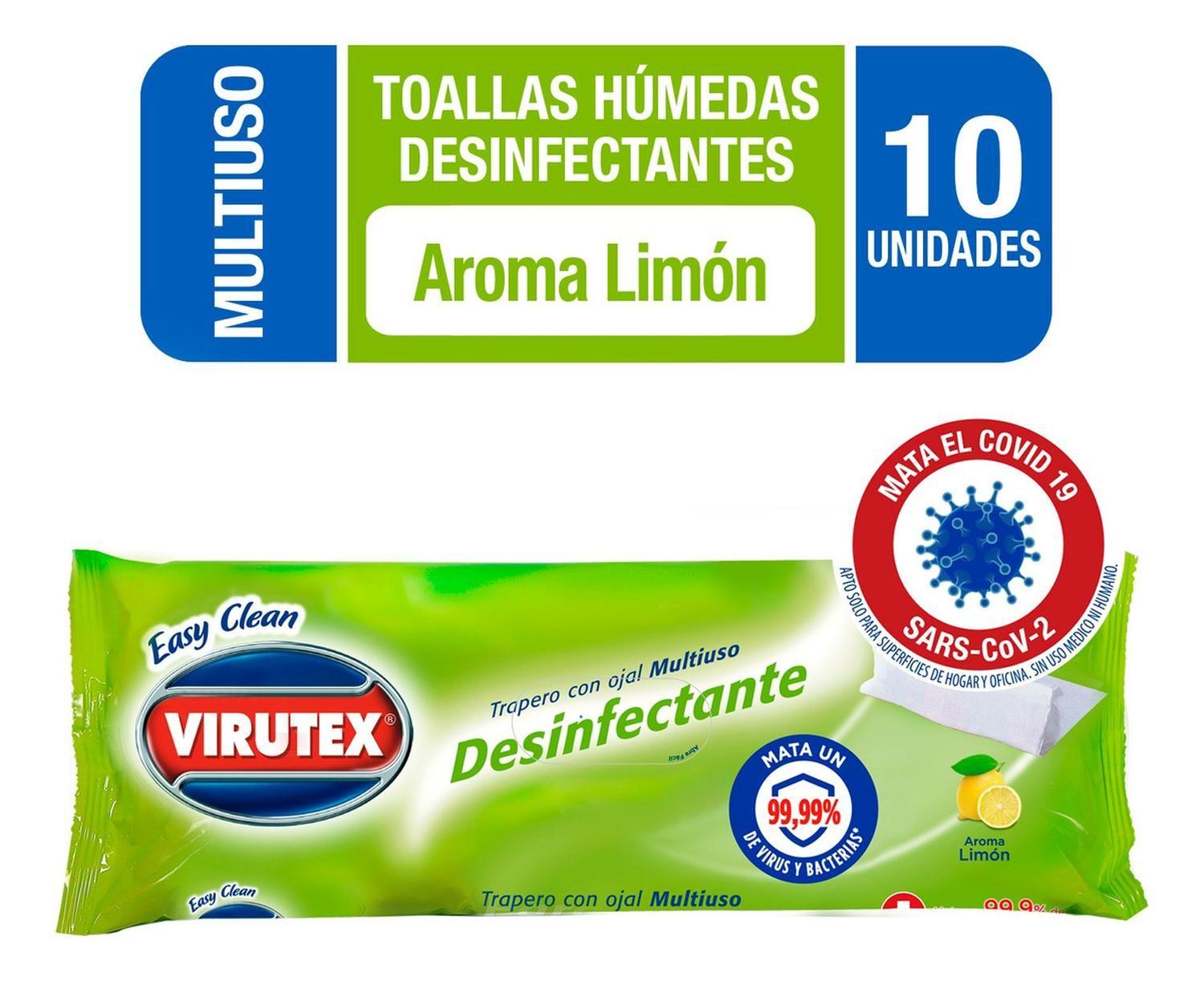 Trapero Piso Desechable Desinfectante Limón 10 Un-0