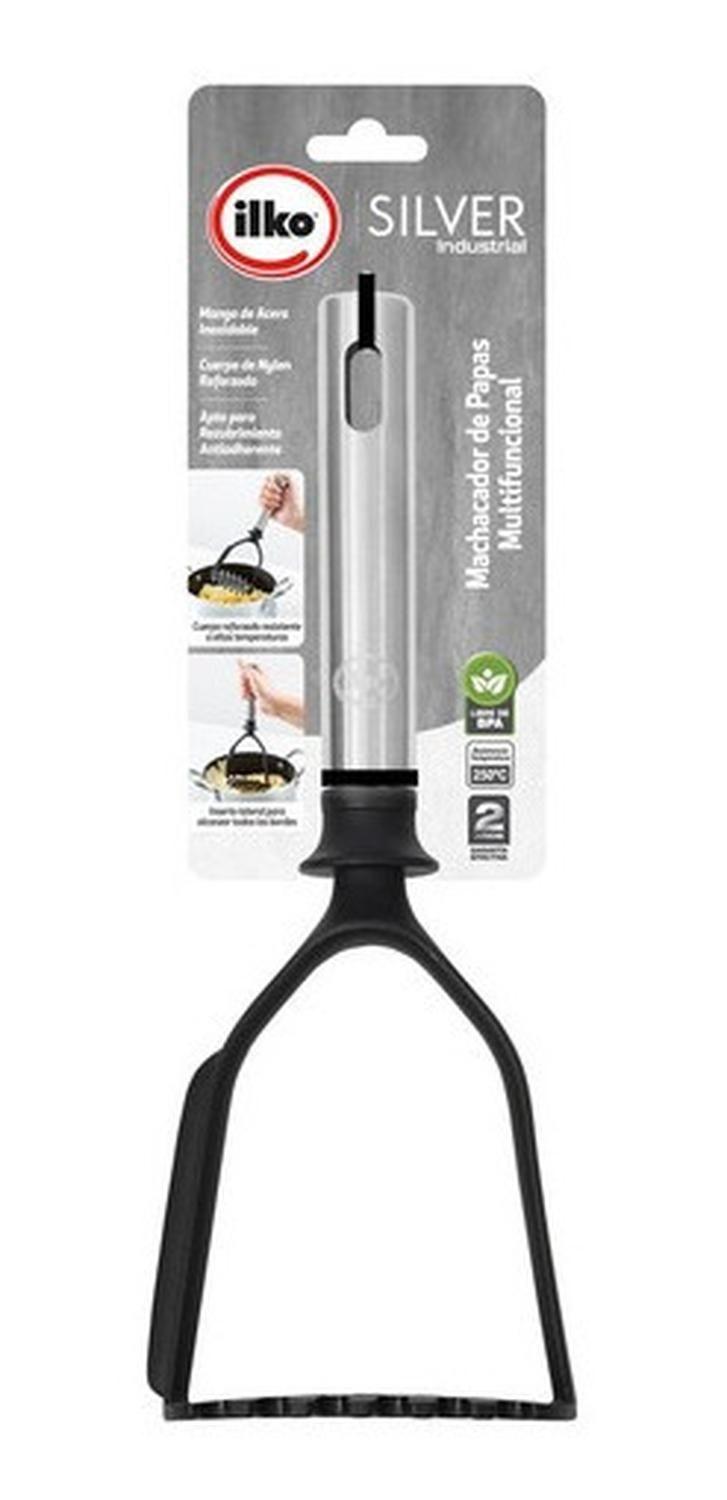 Machacador De Papas Multifuncional Silver Industrial Ilko-0