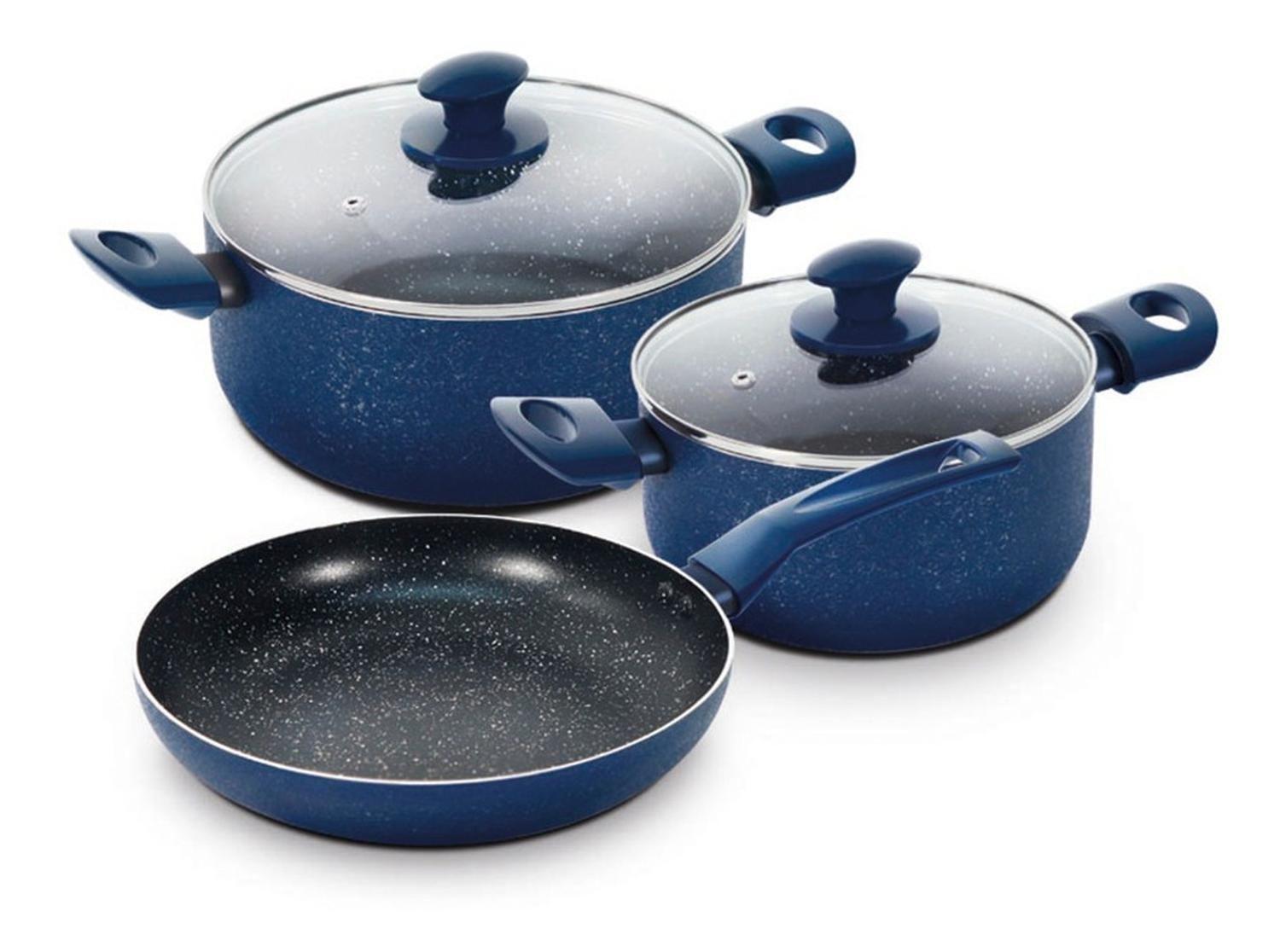 Batería 5 Pzs Granito Navy Ilko-0